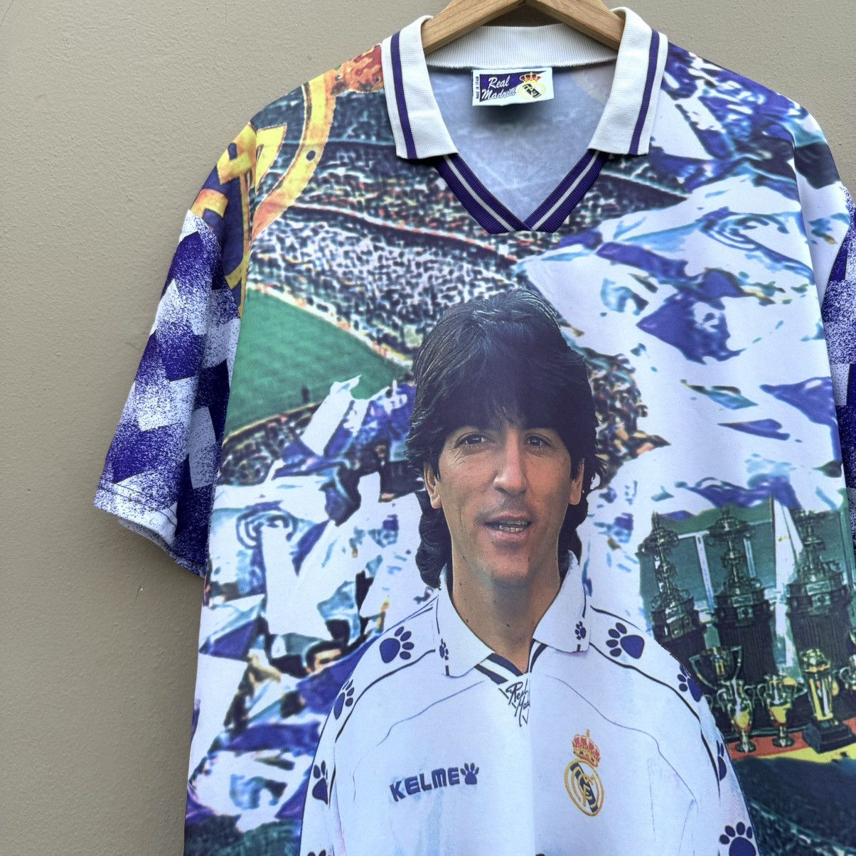Vintage Vintage zamorano real madrid football jersey rare Size US XL / EU 56 / 4 - 2 Thumbnail