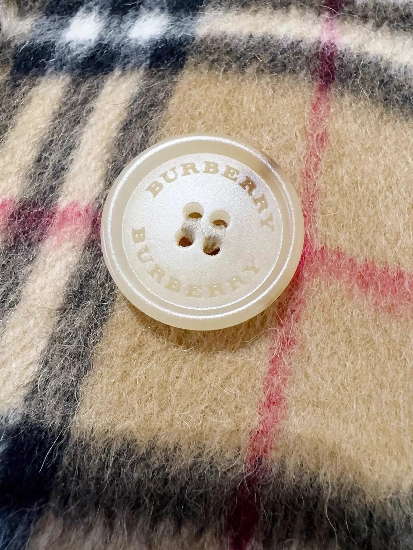 Burberry Burberry DB Check Alpaca Wool Coat UK6 New w/ Tags Size XS / US 0-2 / IT 36-38 - 4 Thumbnail