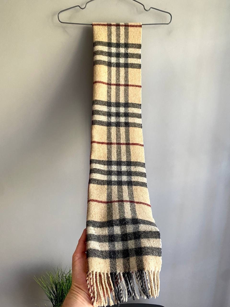 Burberry Burberry London Nova Check Pattern 100% LambsWool Scarf Size ONE SIZE - 9 Thumbnail