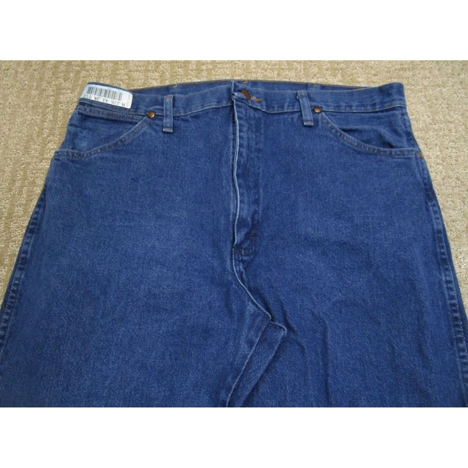 Wrangler Wrangler Jeans Men 38x34 Blue Cowboy Cut Original Fit Western Pants Dark Wash Jeans Size US 38 / EU 54 - 2 Thumbnail