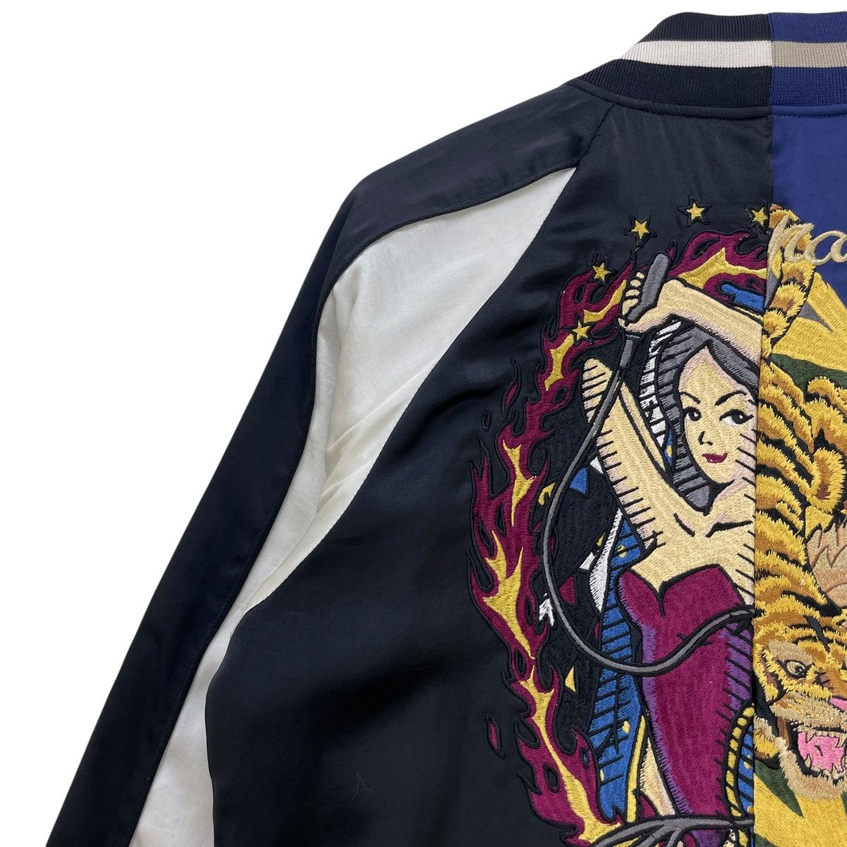 Japanese Brand × Toyo Enterprises 💥Japanese Brand Qlamls Sukajan Two Tone Jacket Size US M / EU 48-50 / 2 - 12 Thumbnail