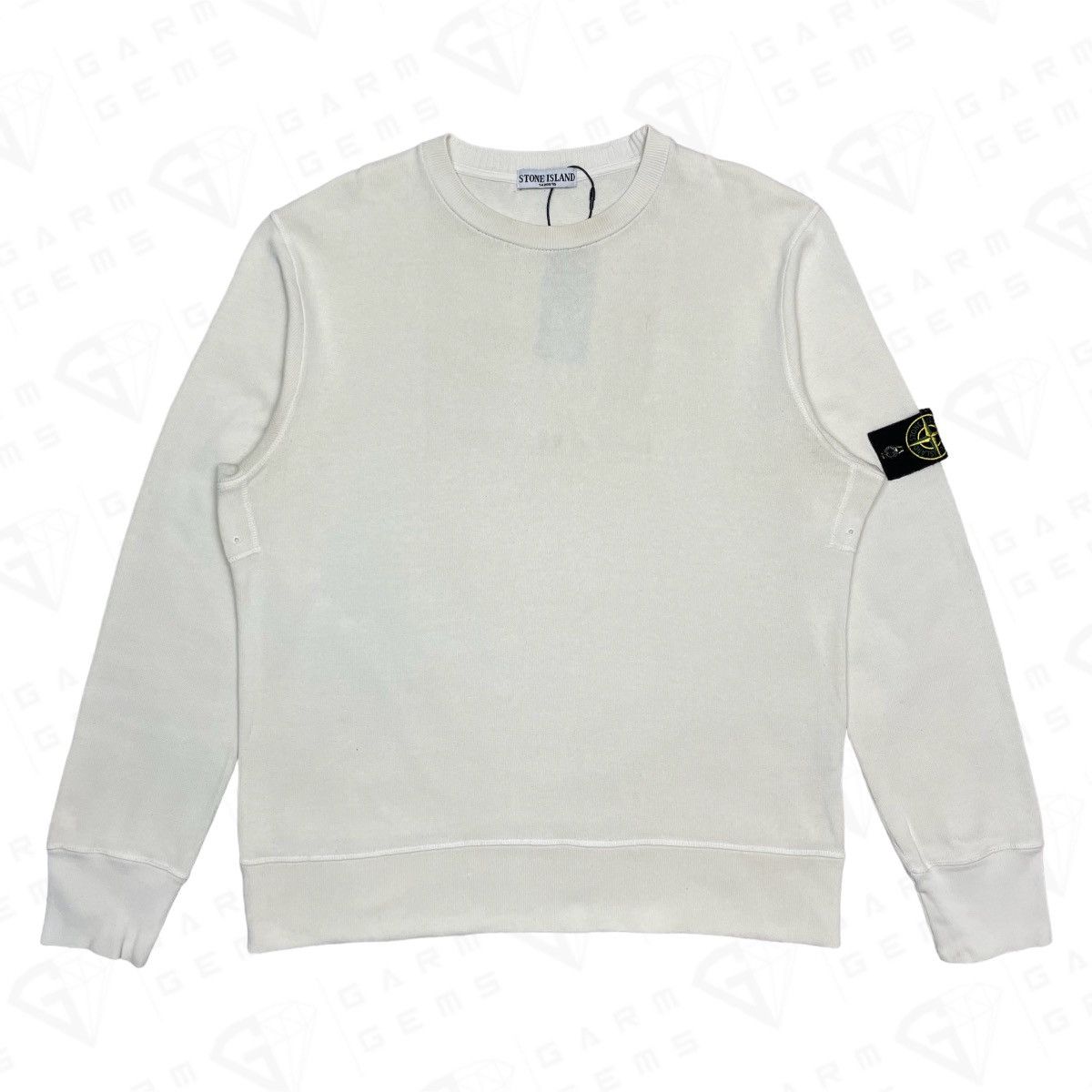 image of Stone Island Sweatshirt in Cream, Men's (Size 2XL)