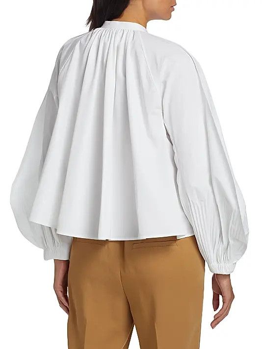 Jil Sander o1y1025 Solid Color Shirt in White Size S / US 4 / IT 40 - 4 Thumbnail