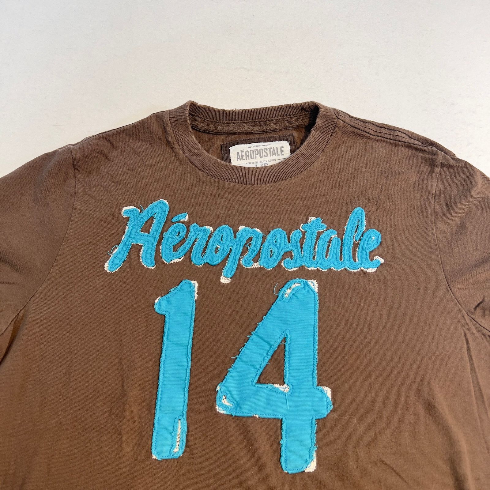 Aeropostale Aeropostale 1987 Varsity T-Shirt Woman L Distressed Vintage Size L / US 10 / IT 46 - 3 Thumbnail