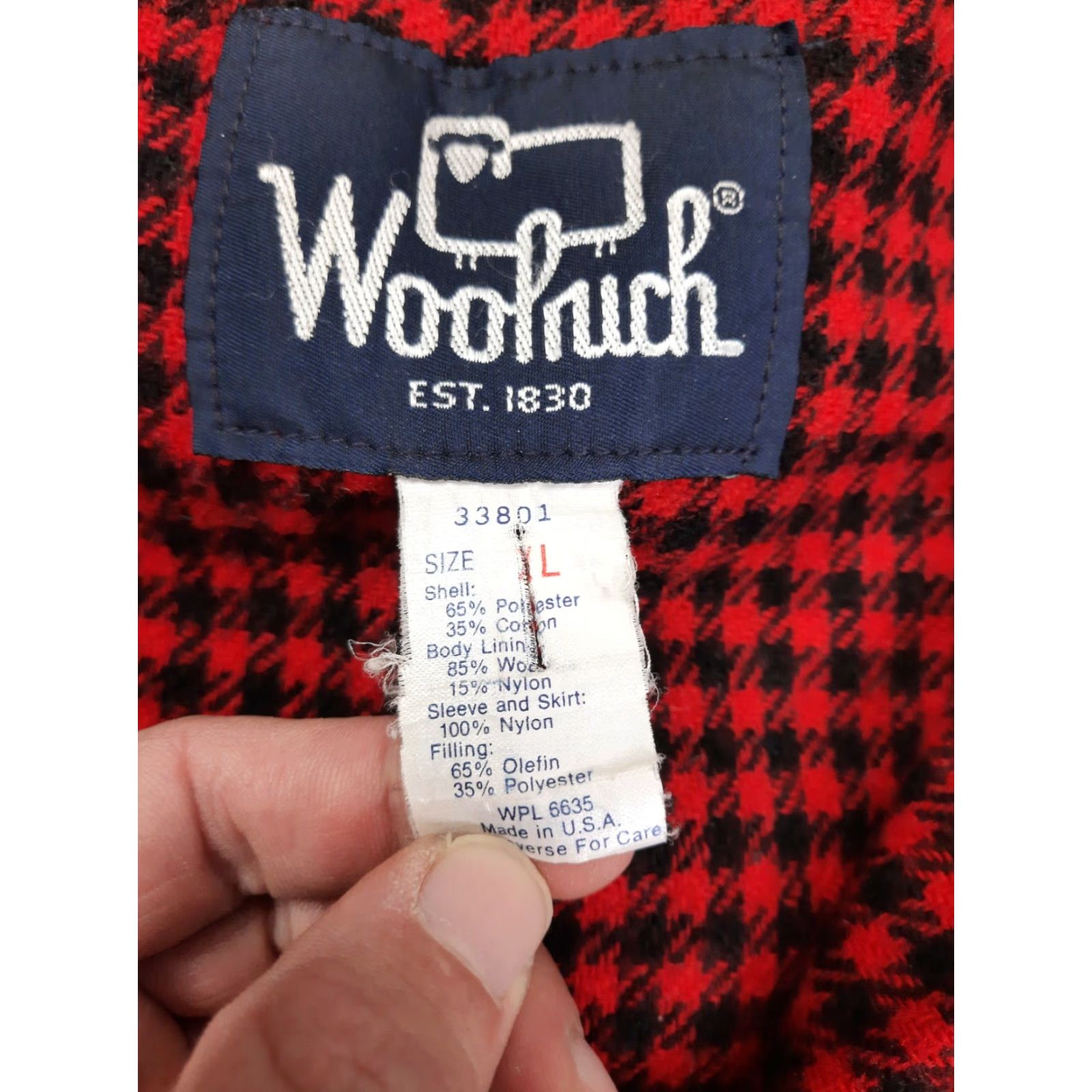 Vintage VINTAGE WOOLRICH Barn Coat Field Jacket Blanket Lined Chore Coat USA Men L Jacket Beige Woolen/Canvas? Size US L / EU 52-54 / 3 - 2 Thumbnail