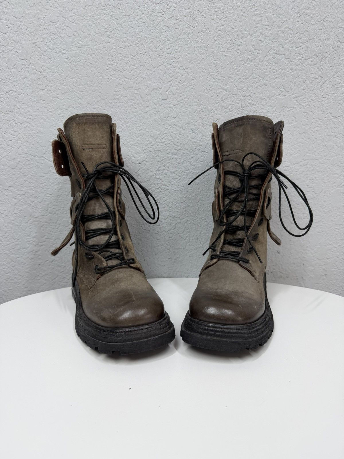 A.S.98 Vintage Italian AS 98 Vibe YSL Style Leather Biker Boots Size US 7.5 / EU 40-41 - 7 Thumbnail