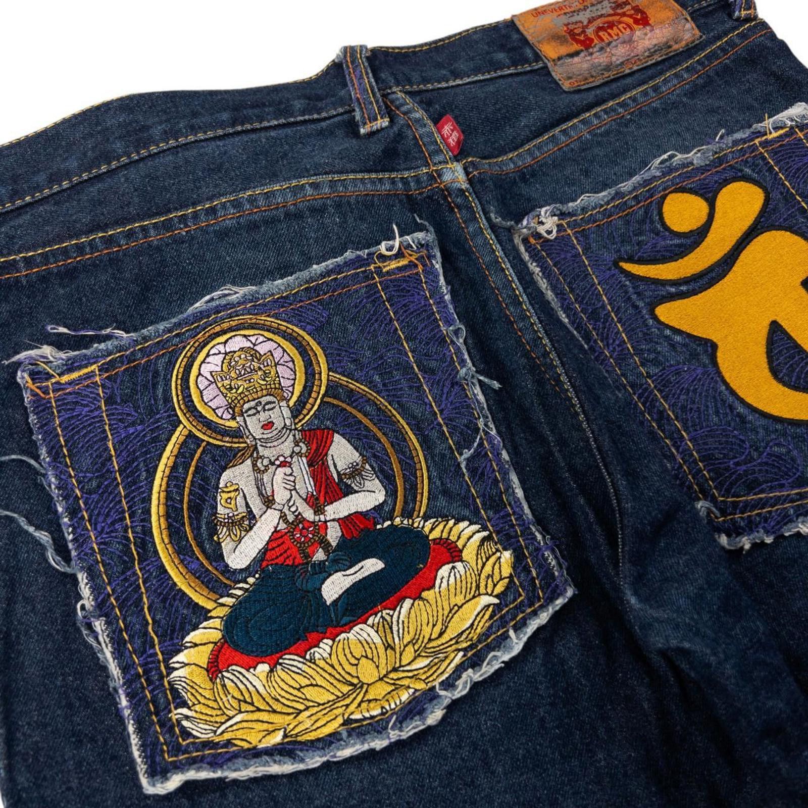 Designer Vintage RMC Red Monkey Company Year Monkey Jeans Size W33 Size US 33 - 6 Thumbnail