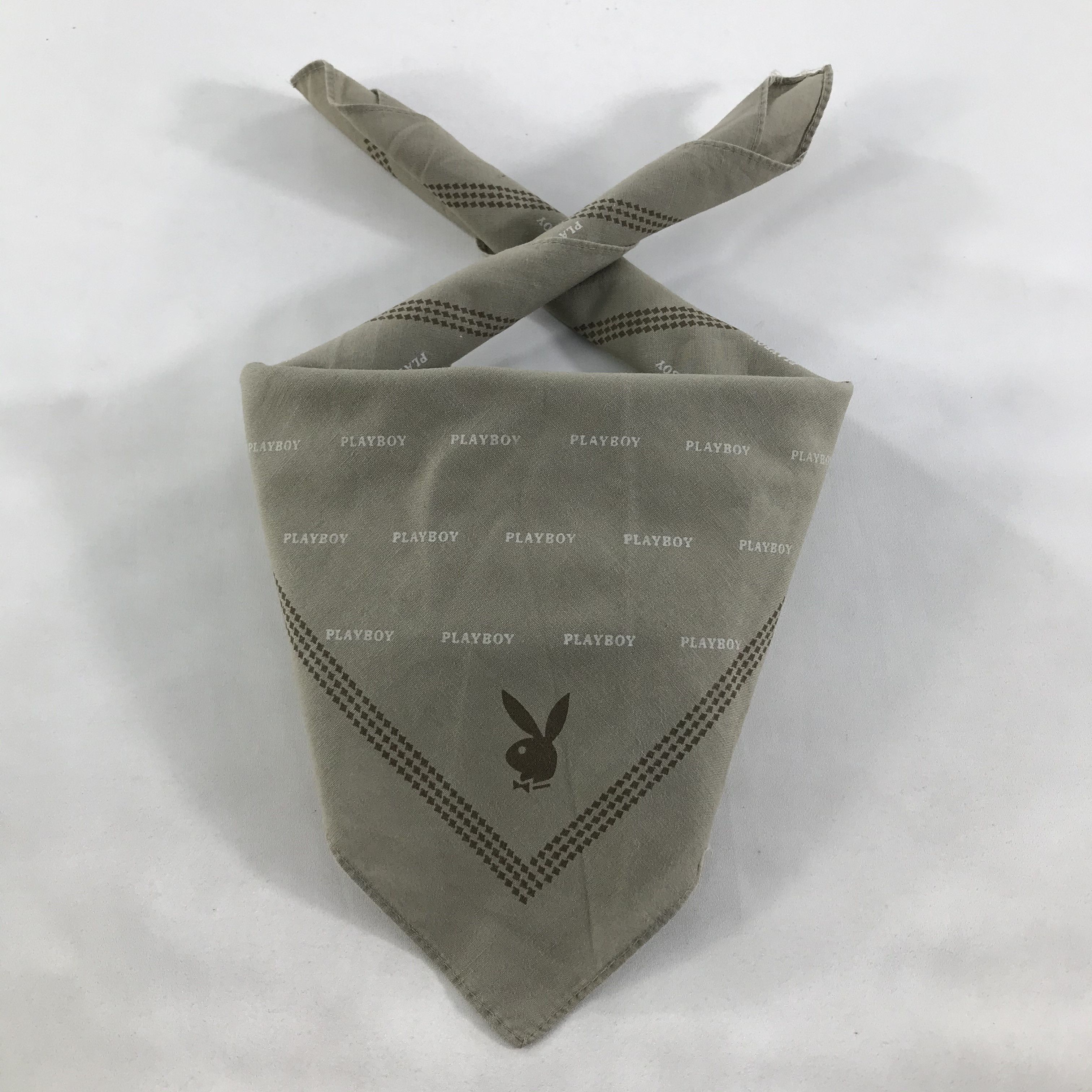 Playboy × Vintage Playboy Bandana / Handkerchief / Neckerchief - S1690 Size ONE SIZE - 4 Thumbnail