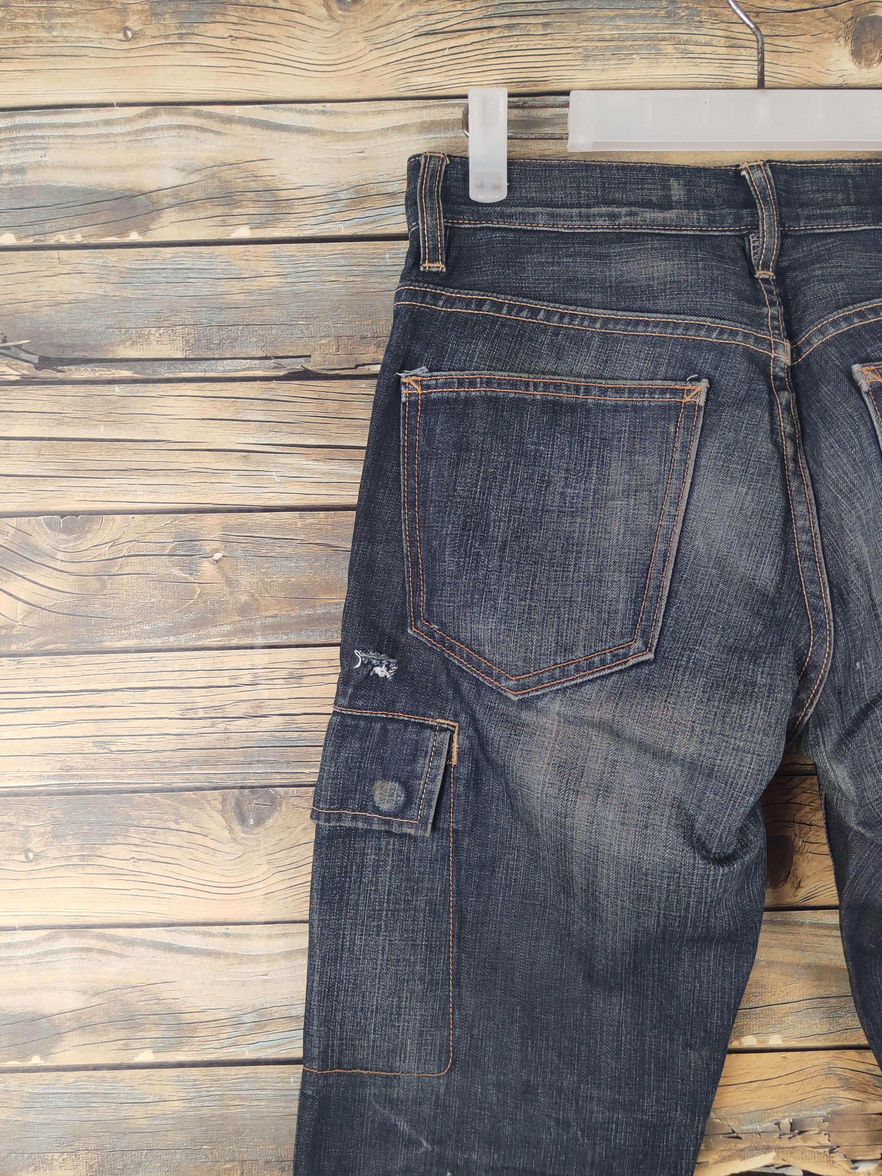 Gap DL Gap Dark Blue Distressed Ripped Jeans #1861 Size US 29 - 9 Thumbnail