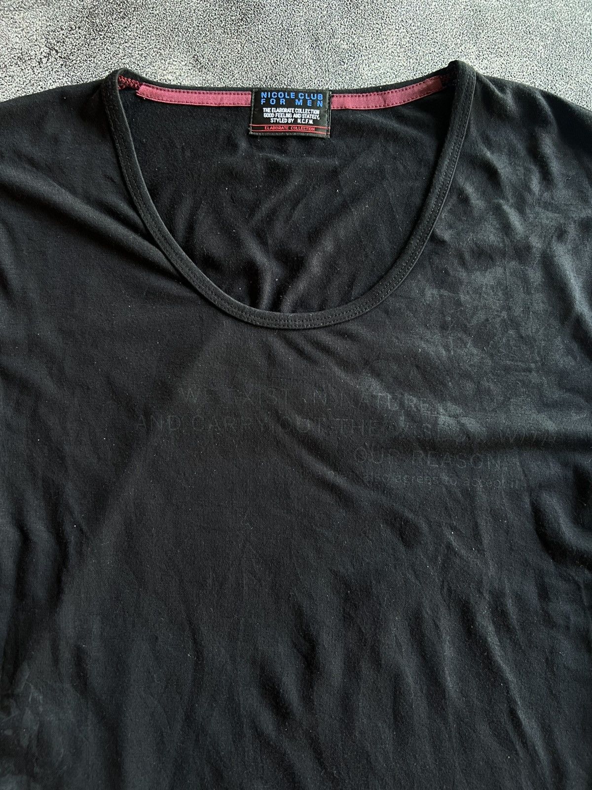 Japanese Brand × Nicole Club Nicole Club For Men Poem Tees Size US L / EU 52-54 / 3 - 3 Thumbnail