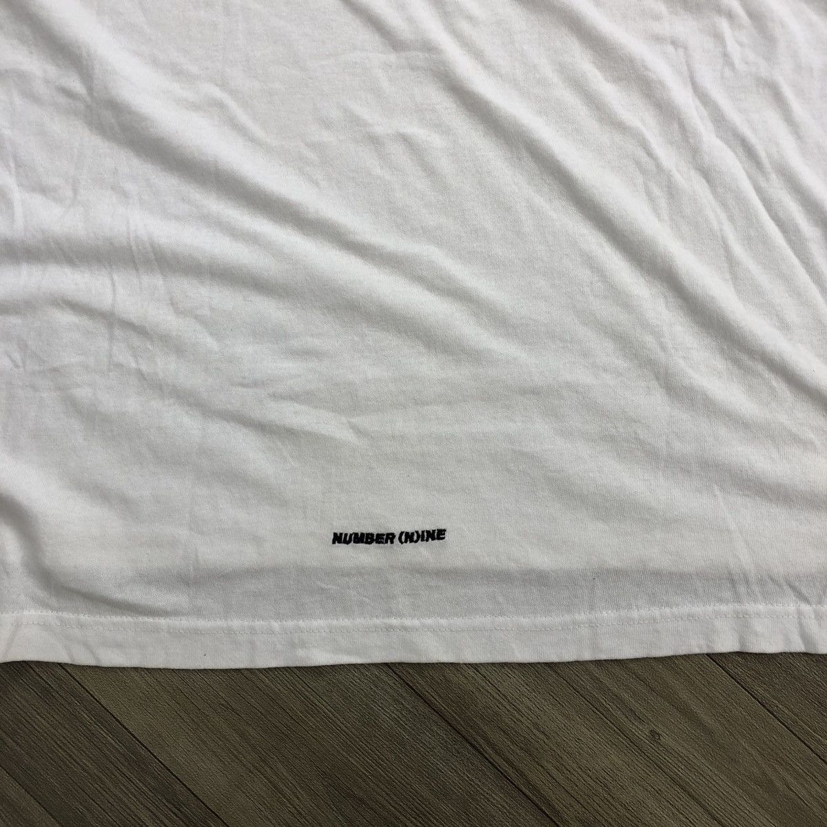 Number (N)ine 2000s Number (N)ine Denim Spell Out White Tshirt Size US M / EU 48-50 / 2 - 13 Thumbnail