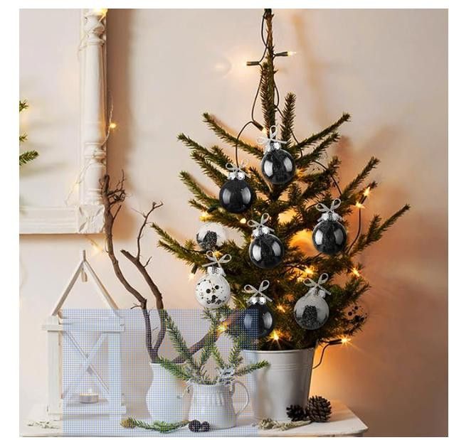 NBDN Nobrandedon 2.36" Clear Plastic Ball Ornaments, 30pcs Shatterproof Size ONE SIZE - 5 Thumbnail