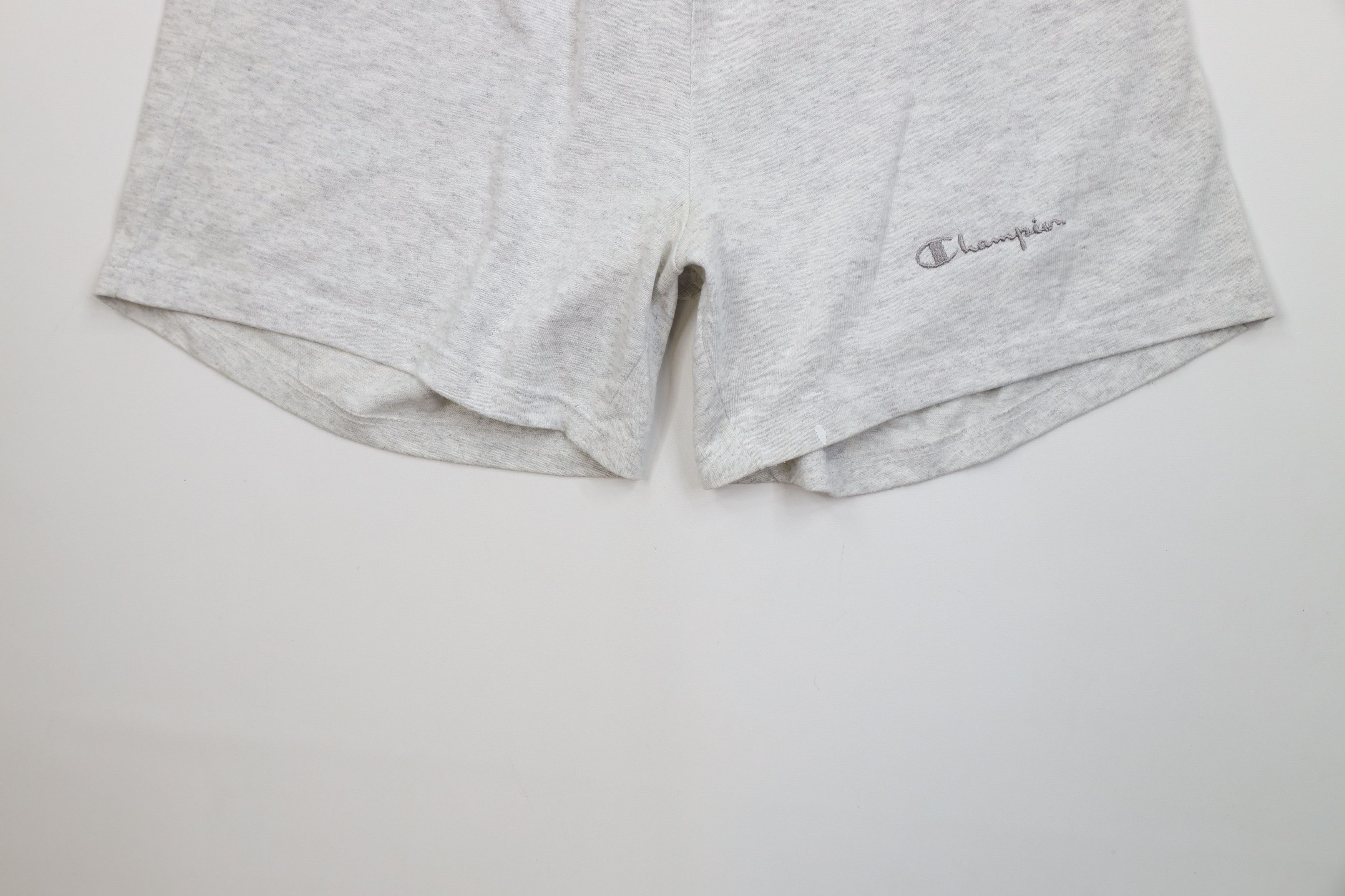 Champion Vintage 90s Champion Above Knee Shorts Heather Gray USA Size US 36 / EU 52 - 4 Thumbnail
