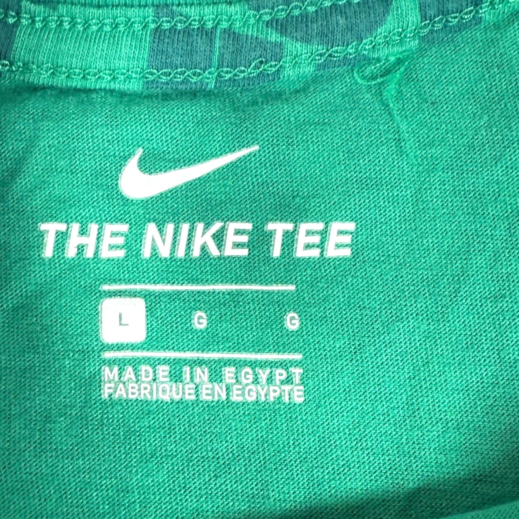 Nike Nike Mens Large Green Just Do It All Over Print Tee Shirt Short Sleeve Size US L / EU 52-54 / 3 - 3 Thumbnail