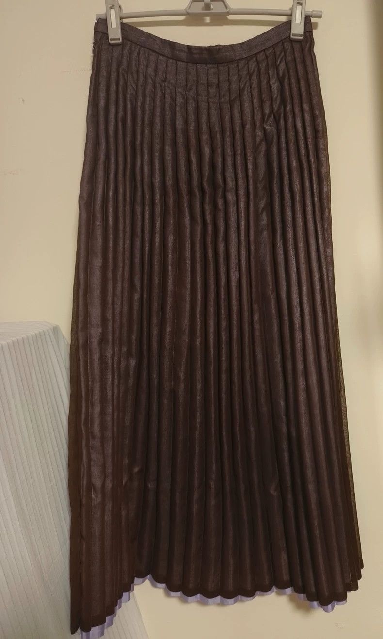 Issey Miyake Issey Miyake Brown vintage mainline skirt Size 31" - 1 Thumbnail