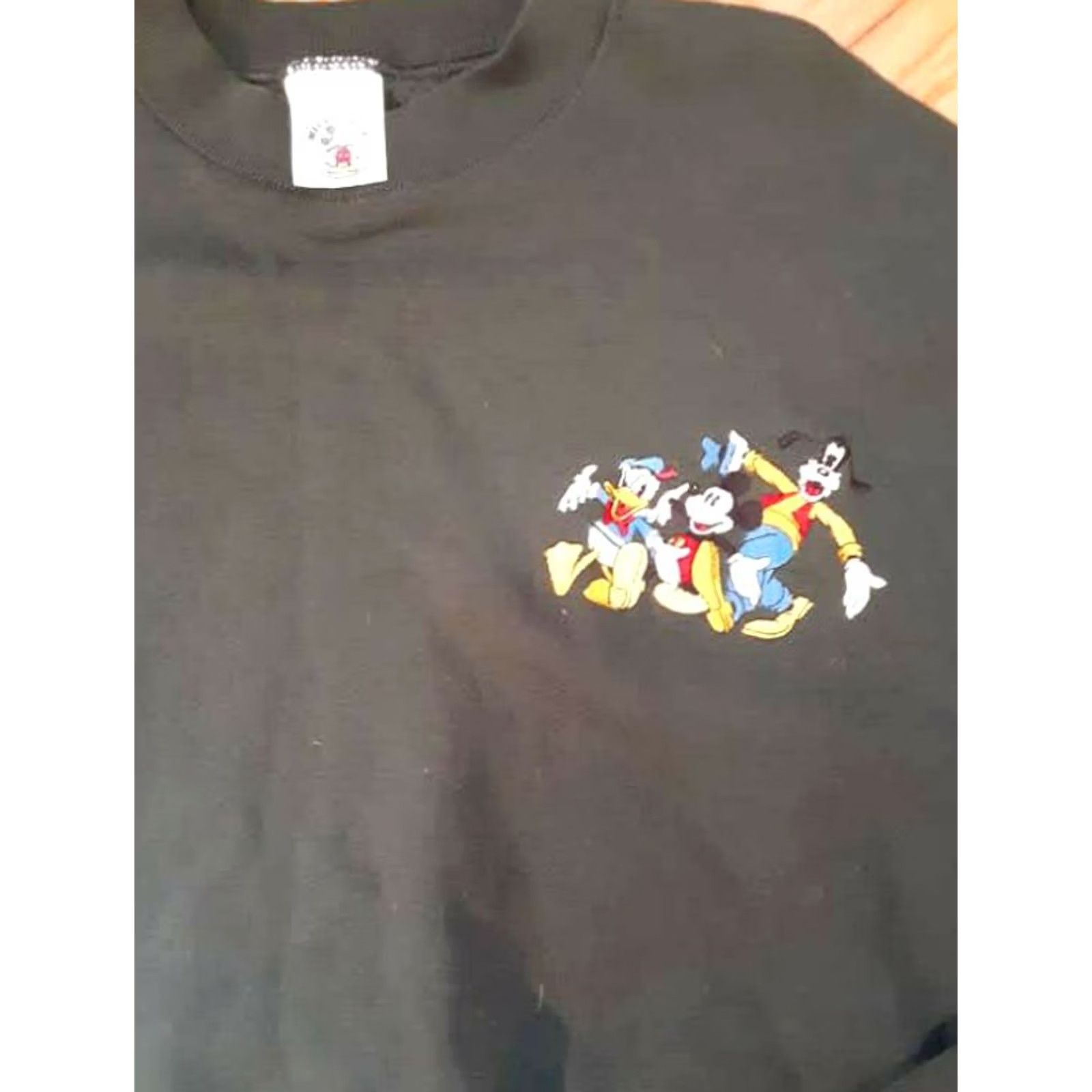 Vintage VINTAGE Sweatshirt Mickey, Donald & Goofy dancing XL green USA Men Size US XL / EU 56 / 4 - 4 Thumbnail