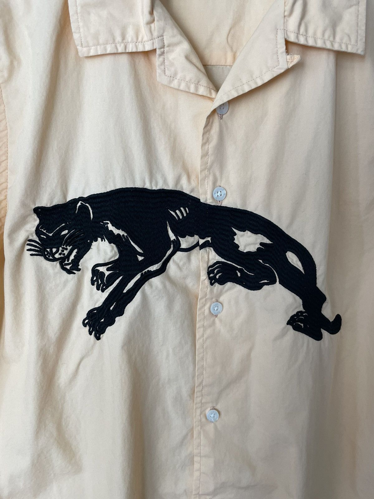 Stussy S/S18 Panther Camp Collar Shirt Size US S / EU 44-46 / 1 - 3 Thumbnail