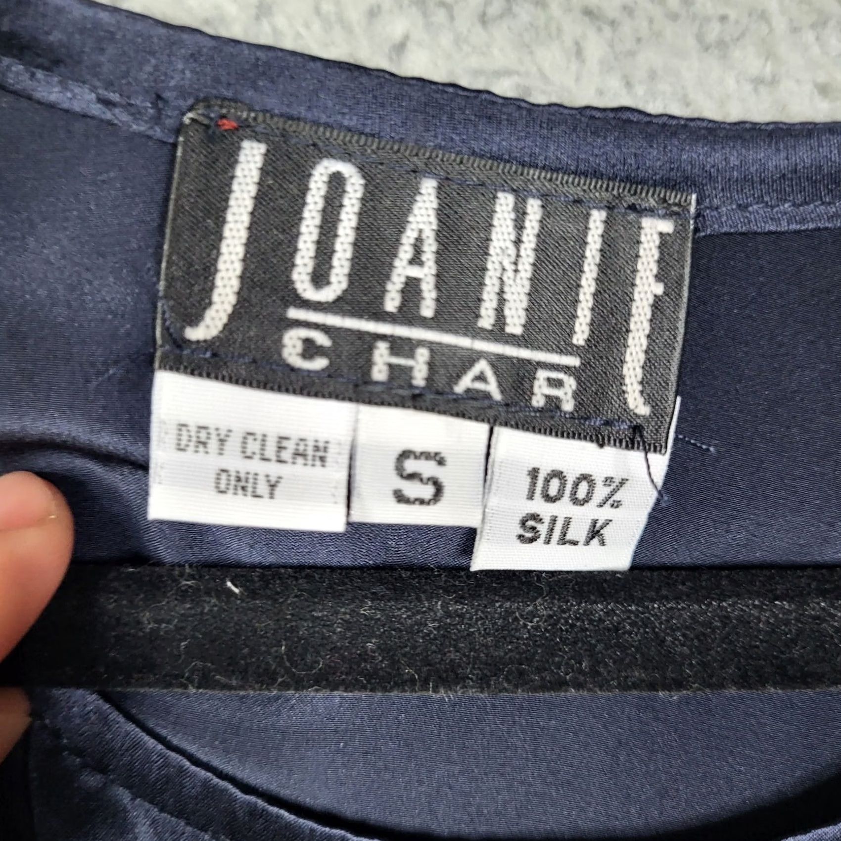 Vintage JOANIE CHAR Shirt Womens Silk Blue Floral Long Sleeve Size S Regular STD Blouse Ladies 2 Piece Silk Blue Floral Print Shirt Womens S Size S / US 4 / IT 40 - 6 Thumbnail