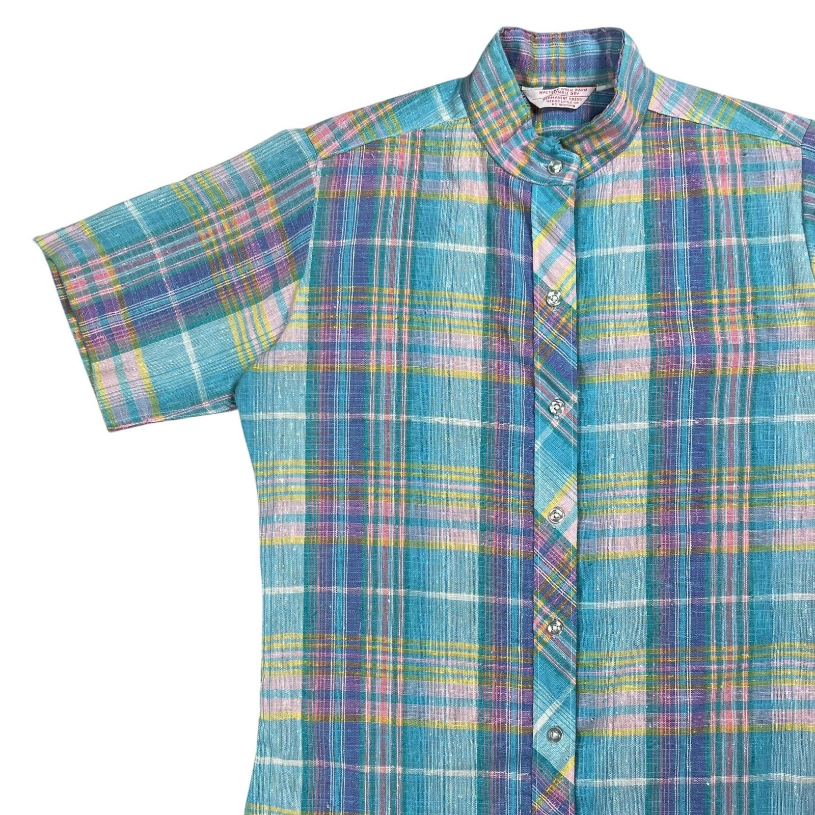Vintage Vintage 1960s worn women’s work button up shirt (S/M) Size S / US 4 / IT 40 - 4 Thumbnail