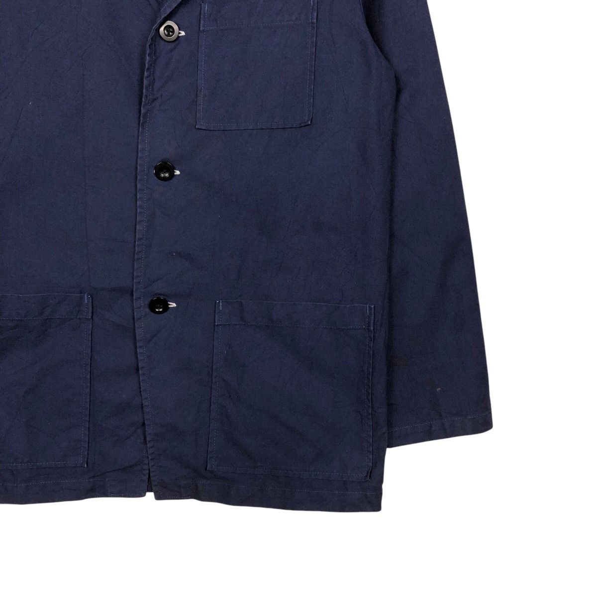 Issey Miyake 📌Vintage Chore Work Blue Jacket Trip Japan Fabric Size US M / EU 48-50 / 2 - 6 Thumbnail