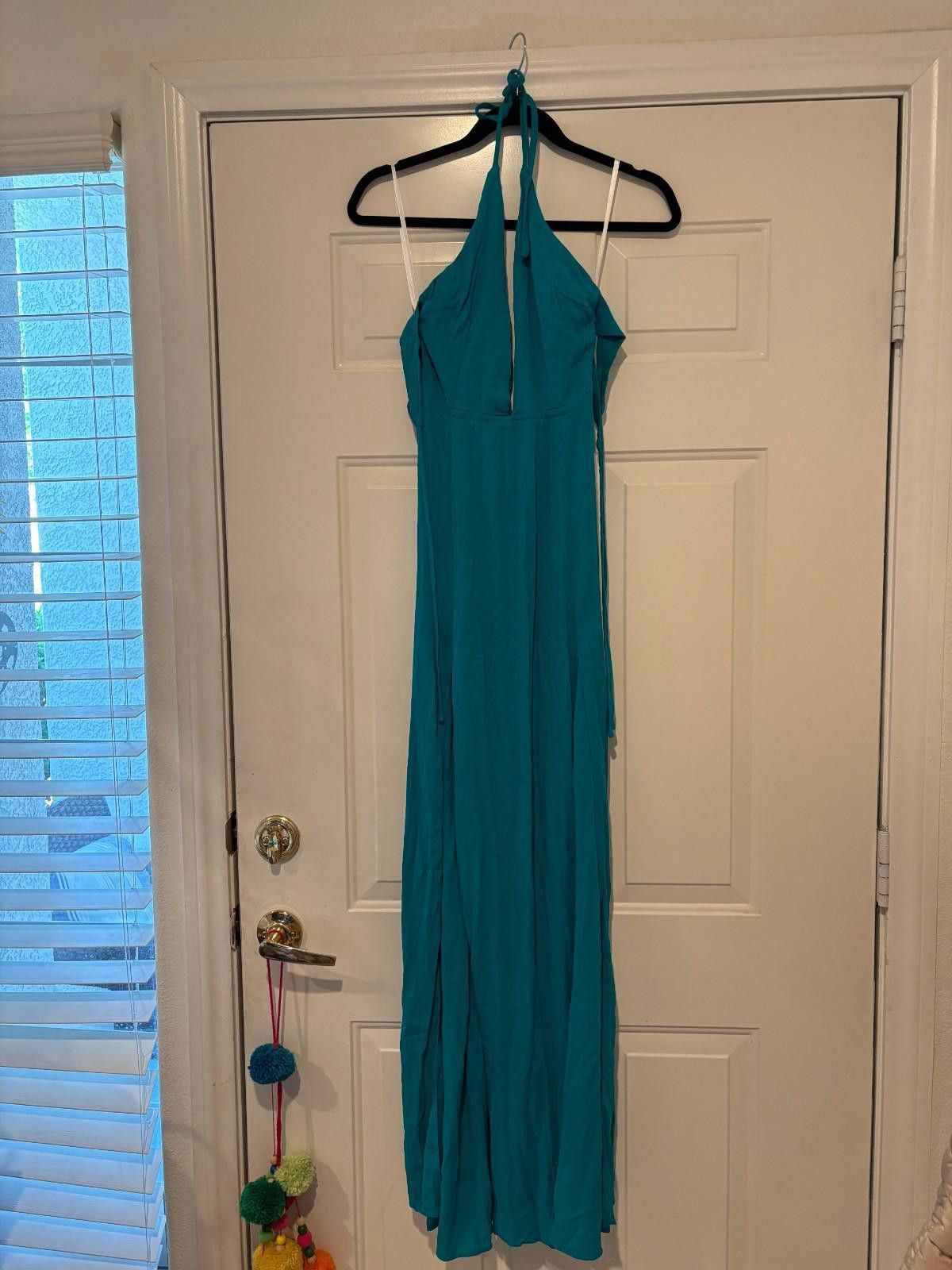 Designer Women's Superdown teal size small maxi dress Size S / US 4 / IT 40 - 1 Thumbnail