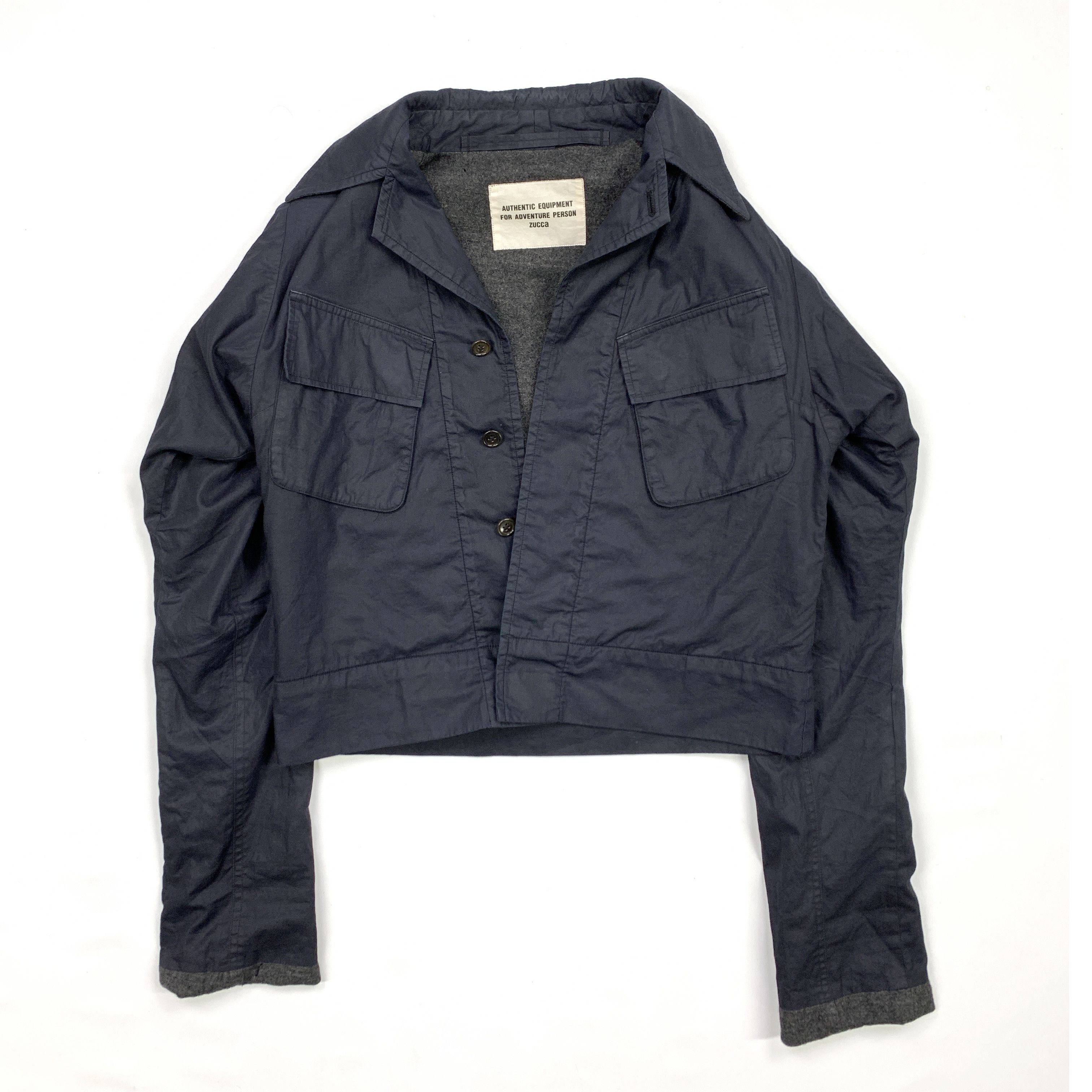 CABANE de ZUCCa 90s Cropped Military Jacket Size US S / EU 44-46 / 1 - 5 Thumbnail