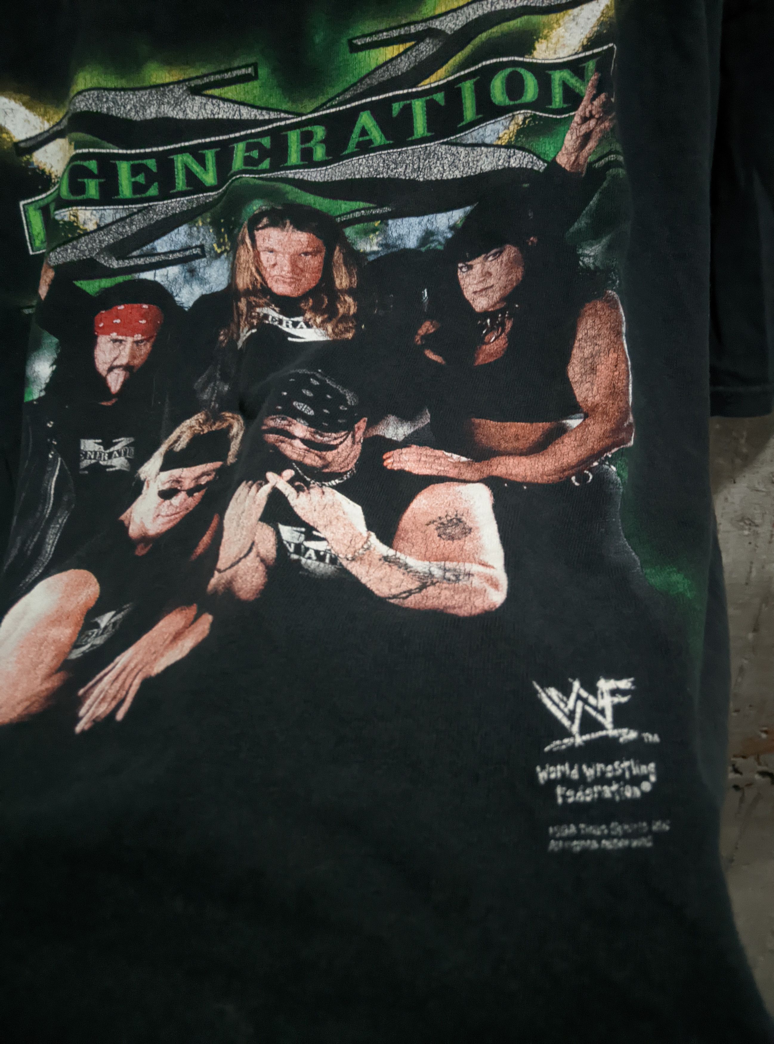 WWF Vintage 1998 D generation x wwf wwe distressed faded t shirt Size US XXL / EU 58 / 5 - 2 Thumbnail