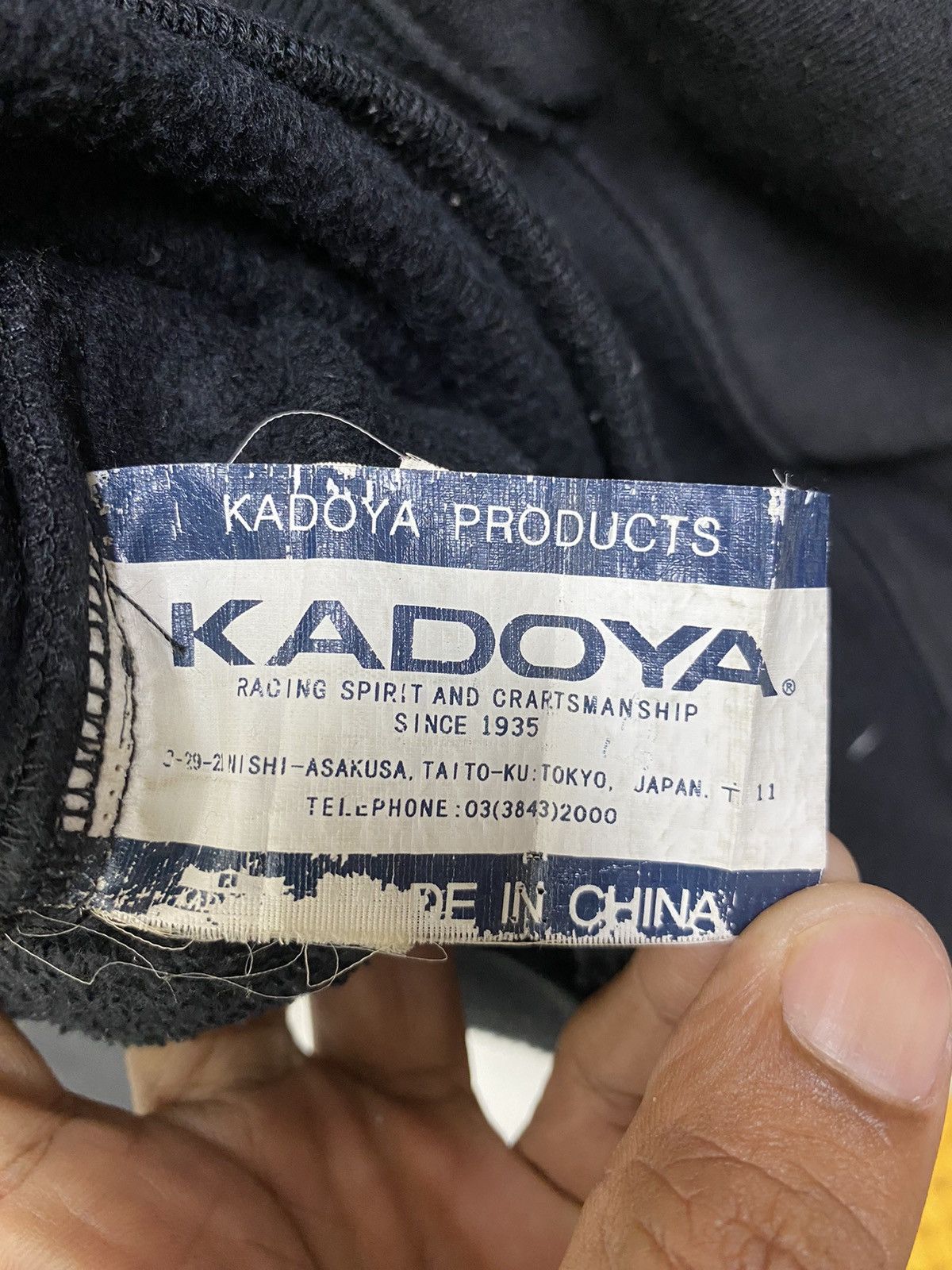 Kadoya Japanese Brand Kadoya Heavy Cotton Motorcycle Jacket Hoodie Size US L / EU 52-54 / 3 - 12 Thumbnail