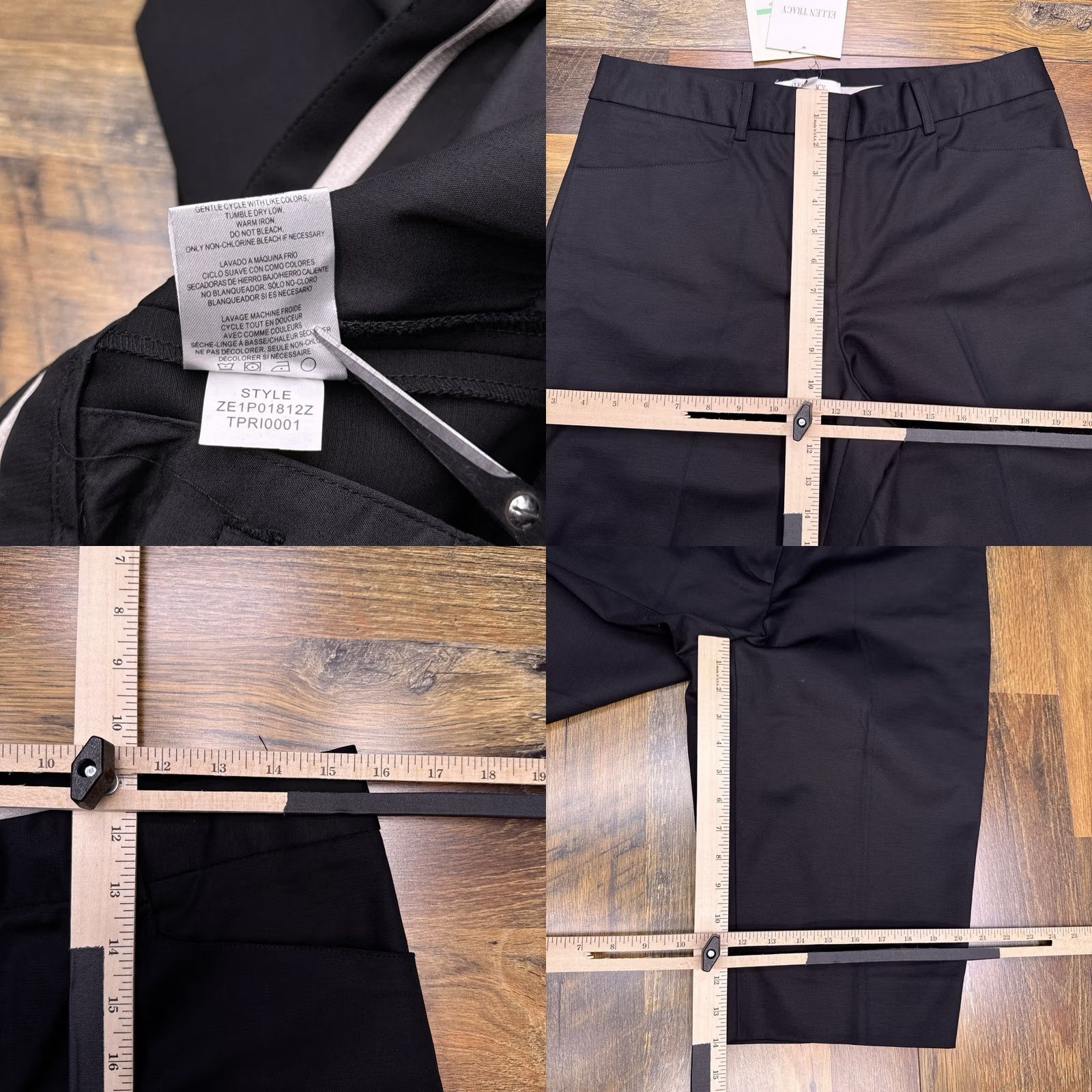 Ellen Tracy VINTAGE not applicable. Ellen Tracy Bermuda Shorts Womens 8 Black Mid Rise Stretch New Size 30" / US 8 / IT 44 - 8 Thumbnail