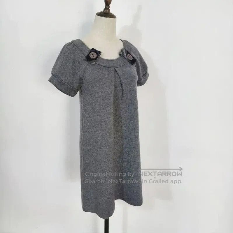Burberry Burberry Gray Wool Dress for Women. Size M / US 6-8 / IT 42-44 - 2 Thumbnail