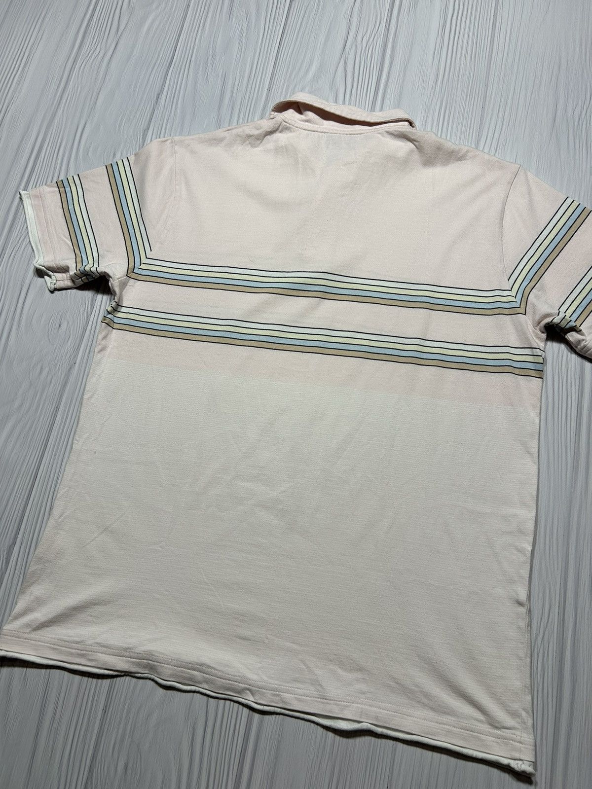 Yves Saint Laurent YSL Yves Saint Laurent Striped Polo Size US L / EU 52-54 / 3 - 10 Thumbnail