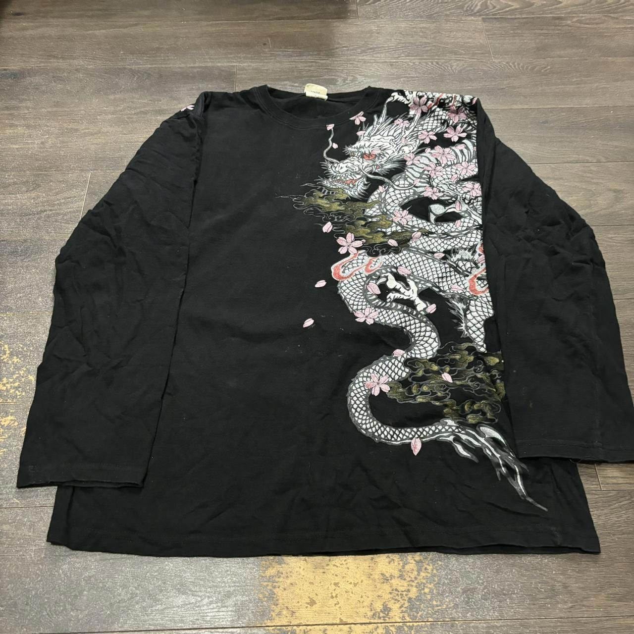Designer Vintage Dragons Long Sleeve T Shirt Size US L / EU 52-54 / 3 - 2 Thumbnail