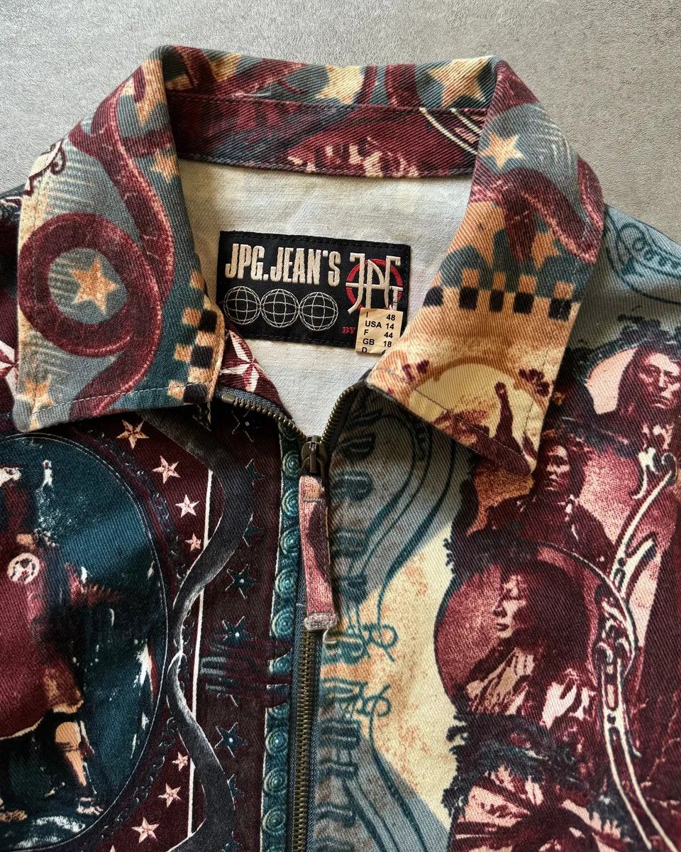 Jean Paul Gaultier × Vintage 1990s Jean Paul Gaultier Native American Indian Contemporary Jacket Size M / US 6-8 / IT 42-44 - 6 Thumbnail