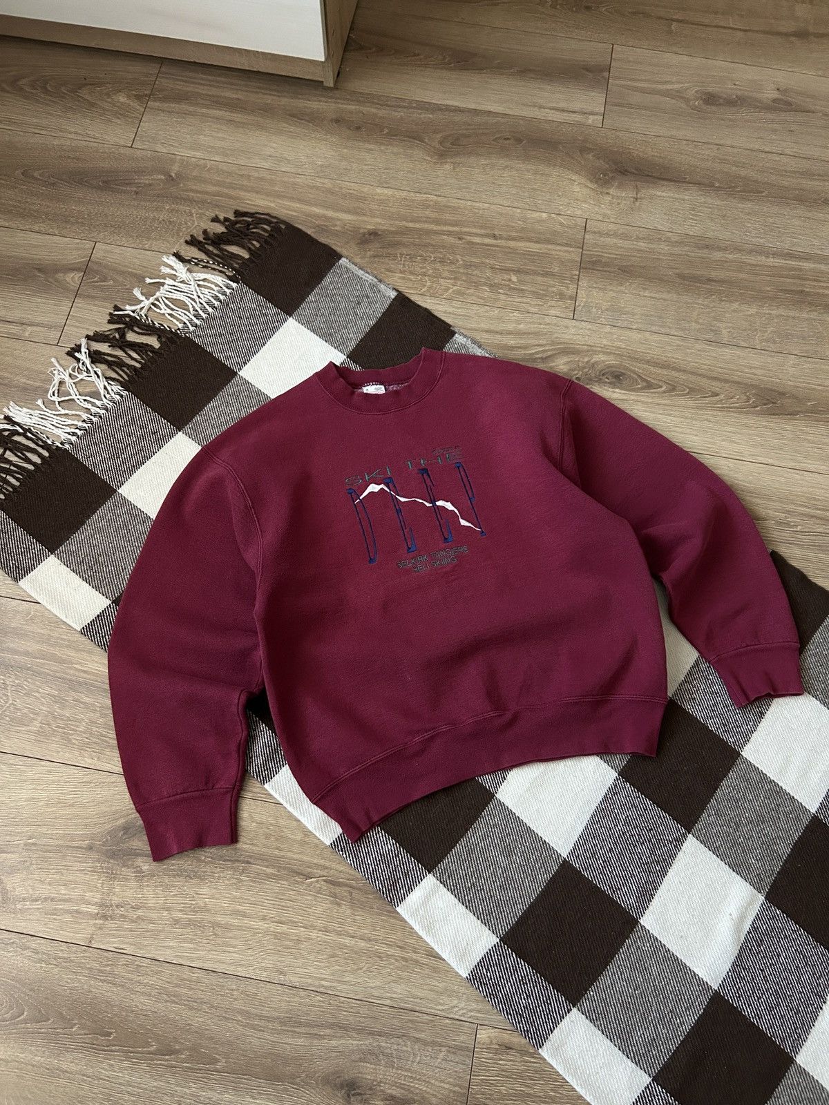 Fruit Of The Loom × Vintage Vintage Fruit of The Loom Ski The Deep sweatshirts 1991 mens Size US M / EU 48-50 / 2 - 1 Thumbnail