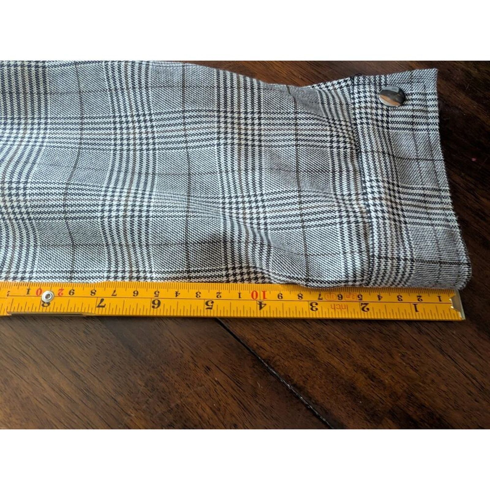 Topman Topman Plaid Zip Jacket Mens L Gray Check Lightweight Coat Size US L / EU 52-54 / 3 - 12 Thumbnail