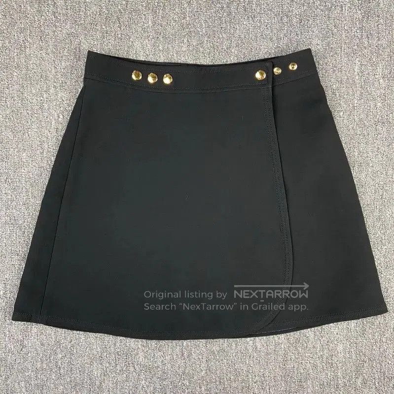 Louis Vuitton Louis Vuitton Black Wool Women's Skirt . Size 24" / US 00 / IT 34 - 1 Thumbnail