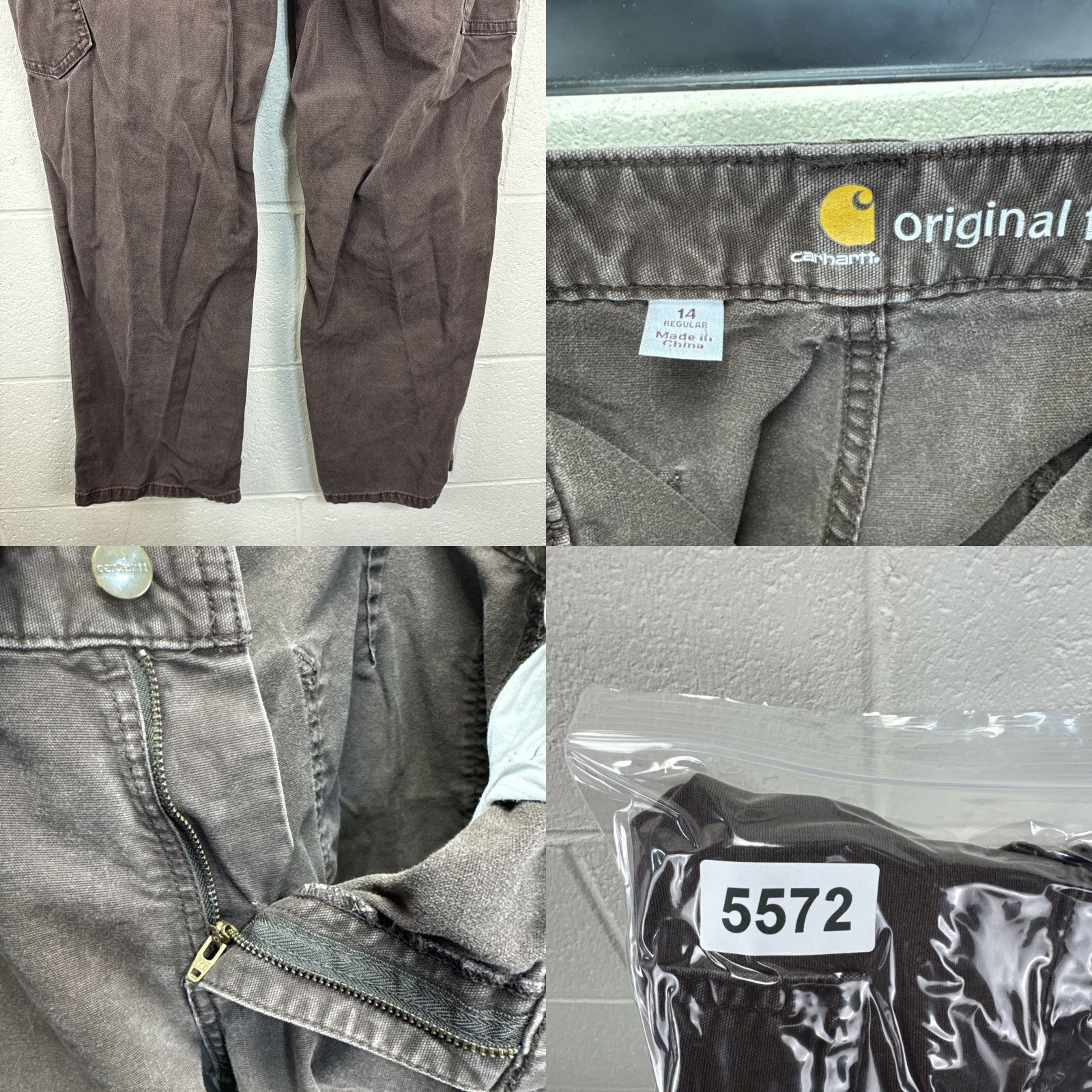 Carhartt VINTAGE Carhartt Carpenter Pants Womens 14 Regular Brown Canvas Workwear Size 36" / US 14 / IT 50 - 9 Thumbnail