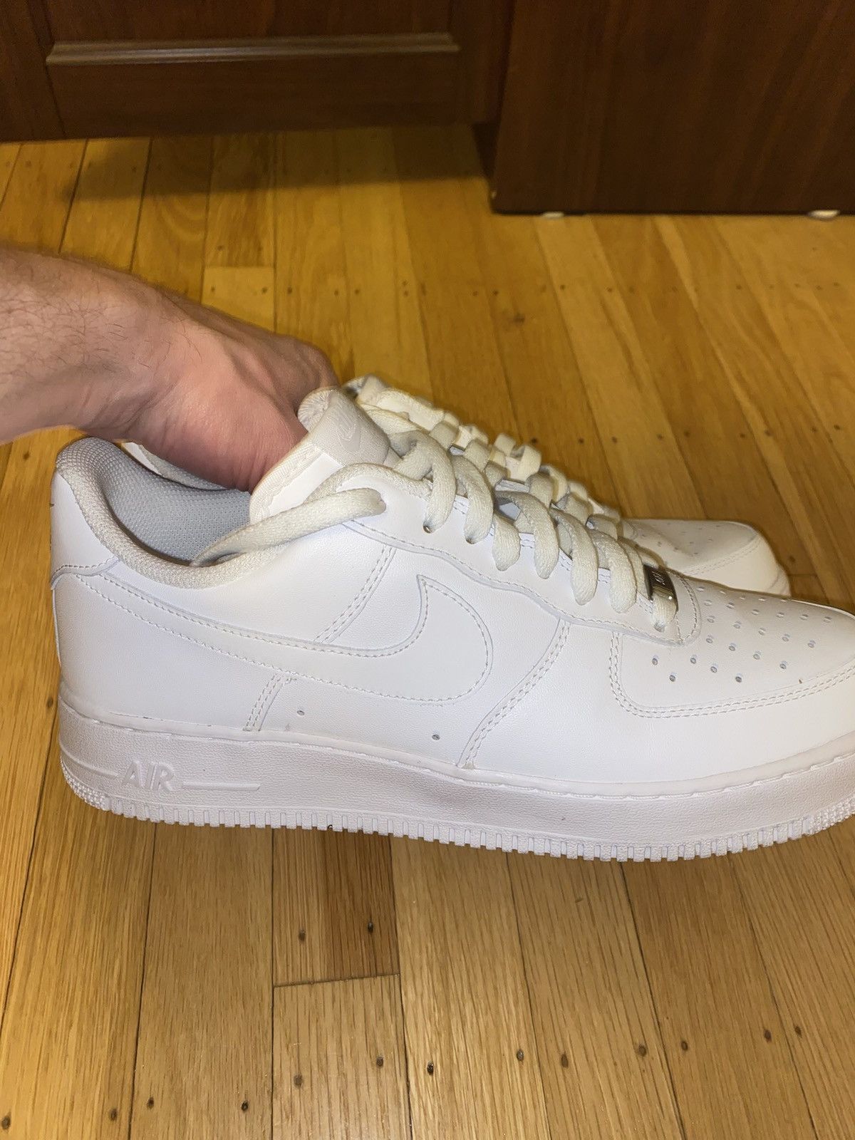 Nike White Air Force One's Size US 10.5 / EU 43-44 - 2 Thumbnail