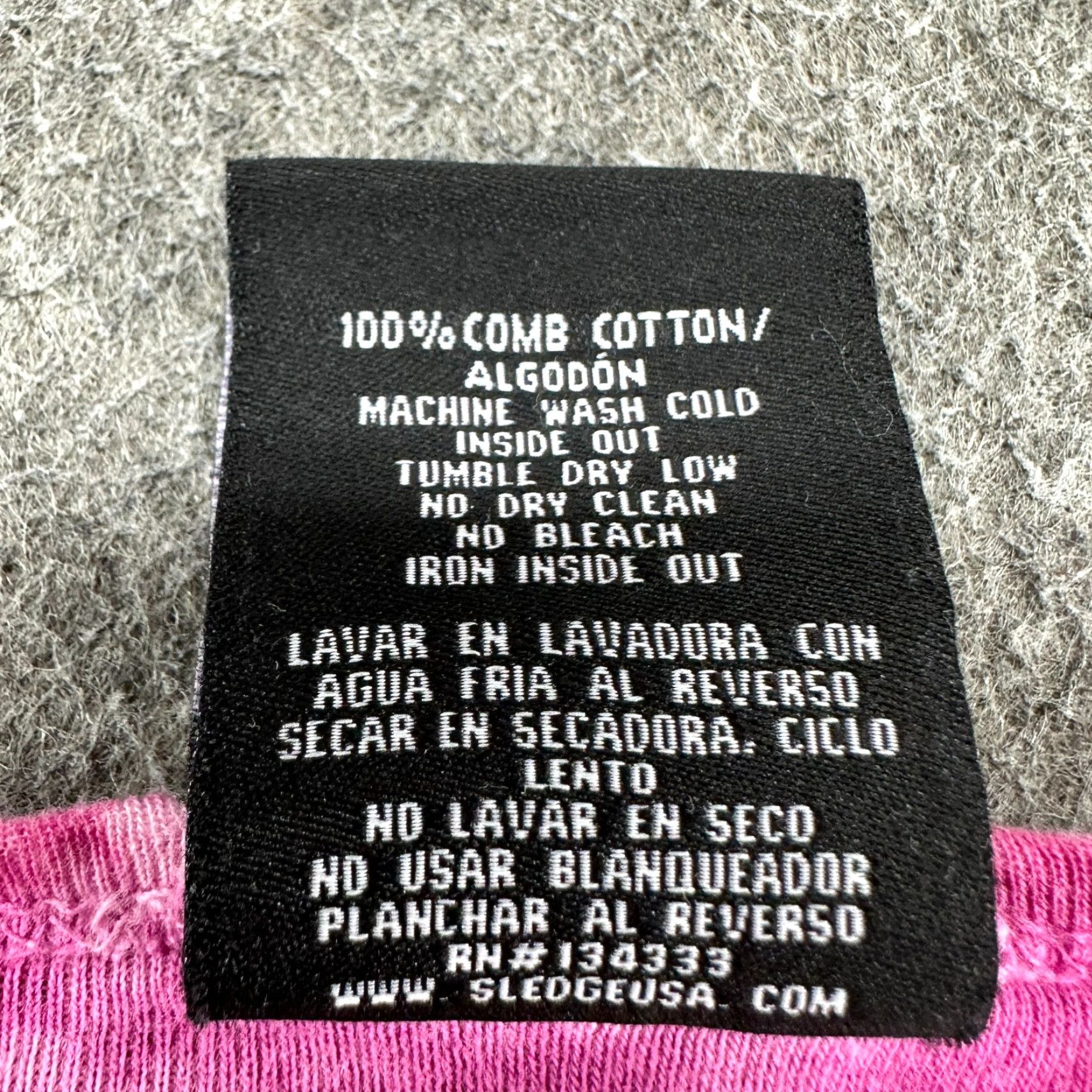 Vintage VINTAGE Sledge Shirt Womens L Pink V Neck Tie Dye Rhinestone USA Made 90s Y2K Shirt Womens L Pink Rhinestone Tie Dye V-Neck USA Made 90s Size L / US 10 / IT 46 - 7 Thumbnail