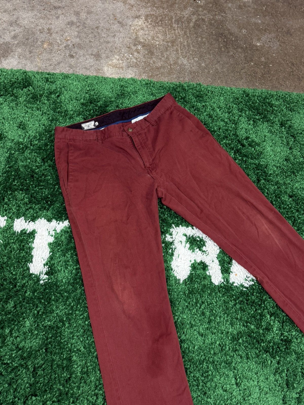 Volcom Volcom Burgundy Lightweight Chino Work Pants Sz. 34 Skate Size US 34 / EU 50 - 2 Thumbnail