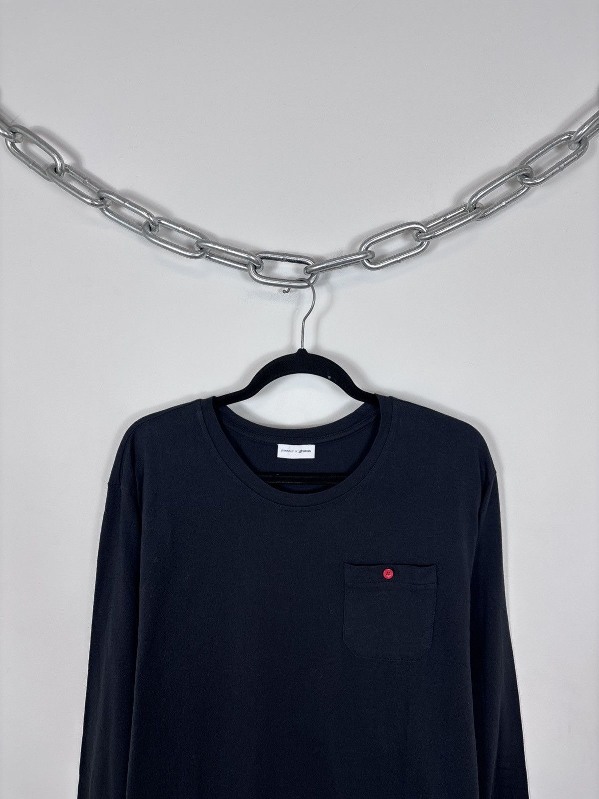 Zimmerli Zimmerli Swiss First Men’s Navy Blue Long Sleeve T-Shirt Tee Size US M / EU 48-50 / 2 - 2 Thumbnail
