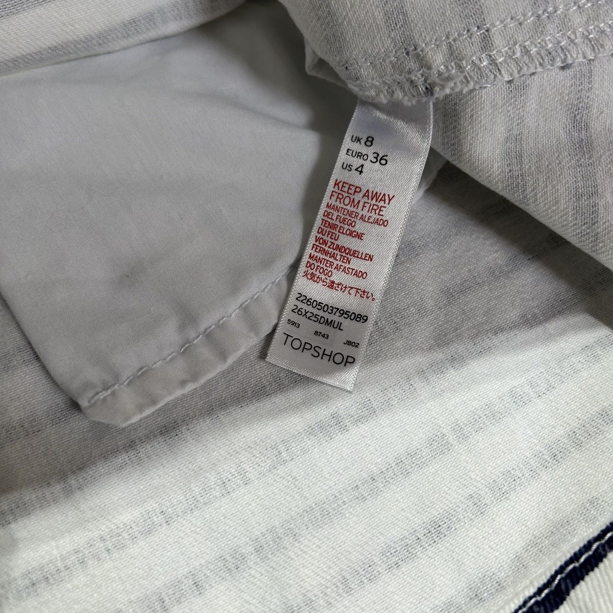 Topshop Topshop Petite Mini Skirt Striped Back Zipper Women’s 4 US Size 27" / US 4 / IT 40 - 7 Thumbnail