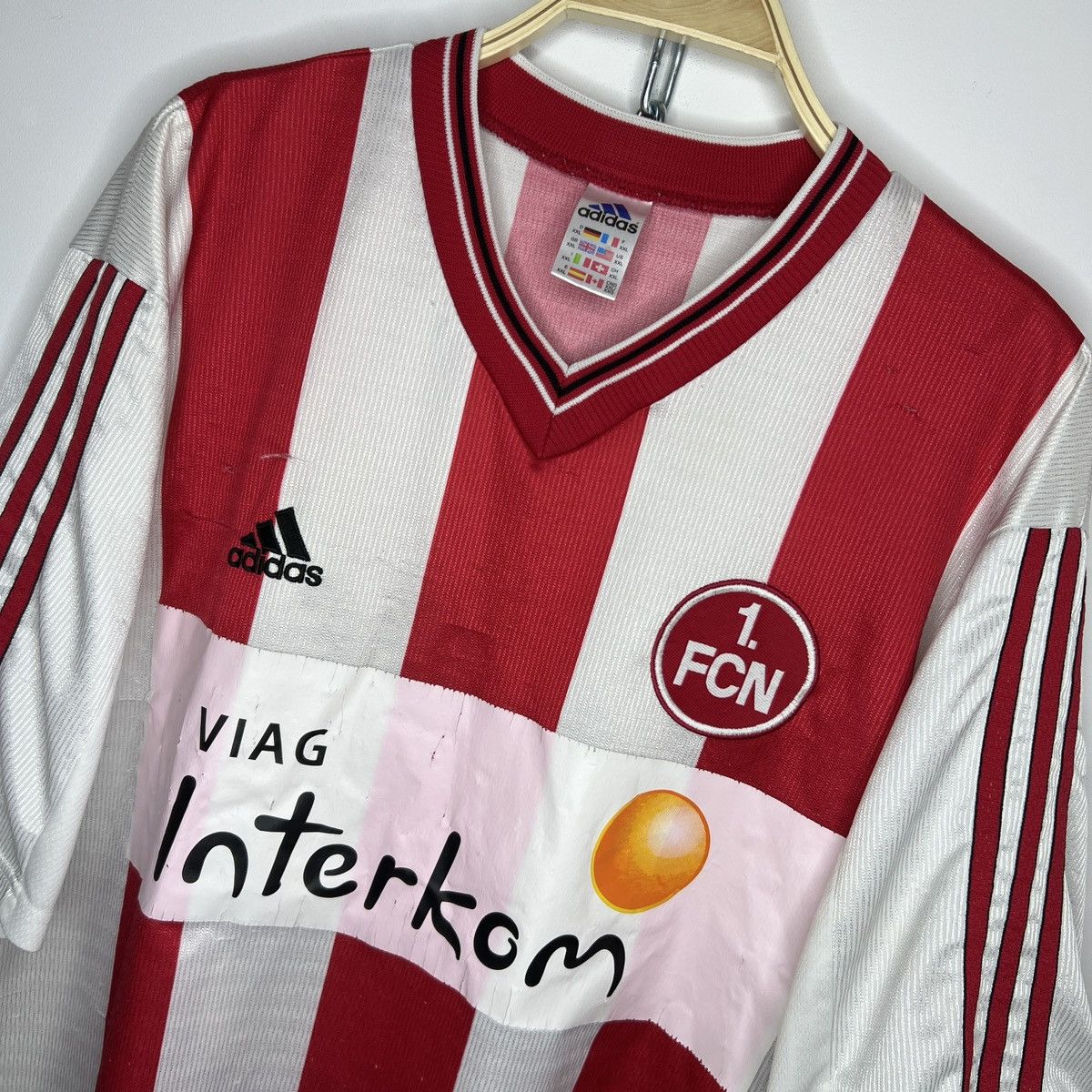 Adidas × Vintage Vintage adidas Fcn 1 nurnberg jersey kit Tshirt Tee Size US XL / EU 56 / 4 - 4 Thumbnail
