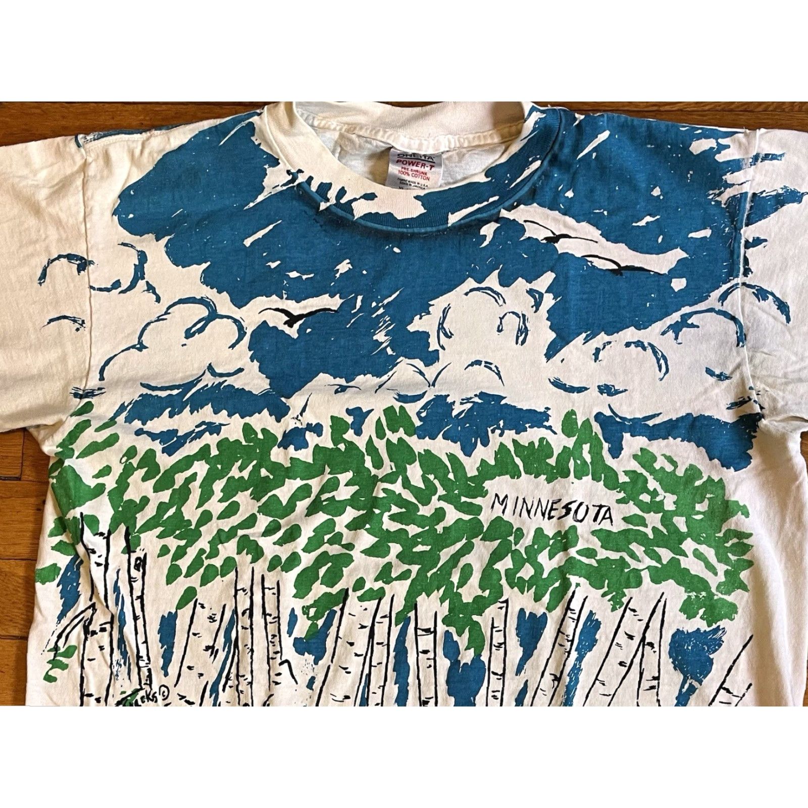 Vintage VINTAGE Minnesota Forrest All Over Print Shirt Men’s XL Single Stitch 80s Size US XL / EU 56 / 4 - 3 Thumbnail