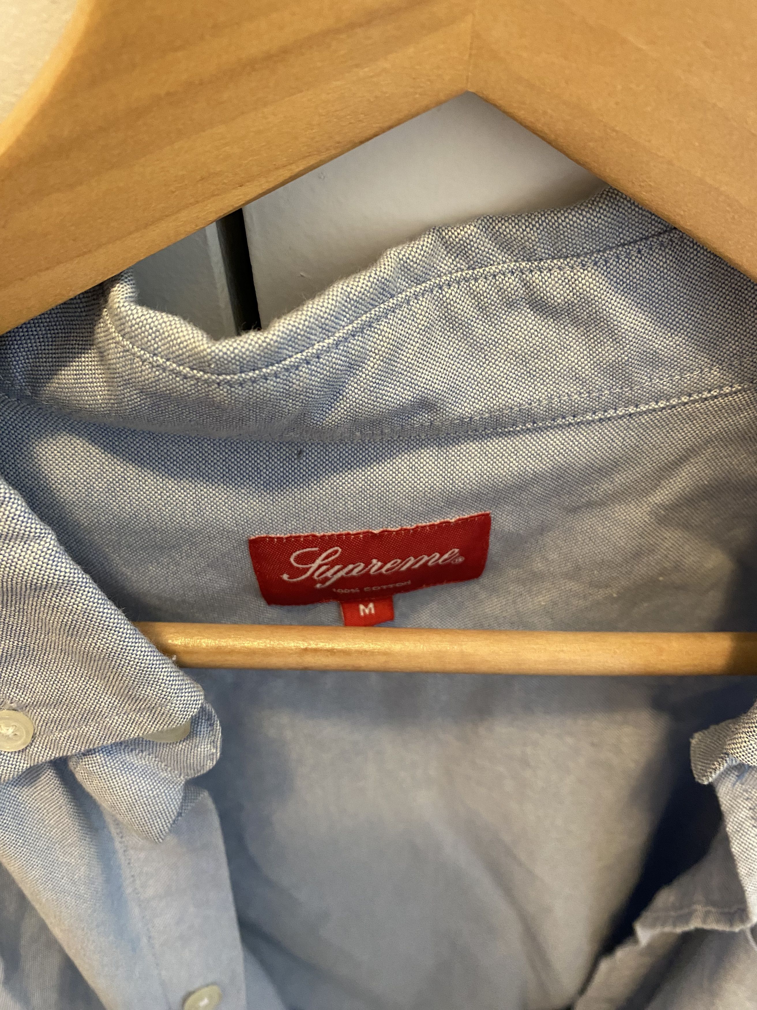 Supreme SUPREME Long Sleeve Oxford Button Rare Sz Medium Size US M / EU 48-50 / 2 - 2 Thumbnail