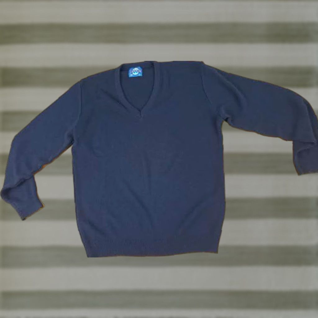Vintage Jansen USA Knit Cotton V-Neck Golf Sweater XL Black Men Regular 1/4 Zip USA Theme All Seasons Size US XL / EU 56 / 4 - 1 Thumbnail