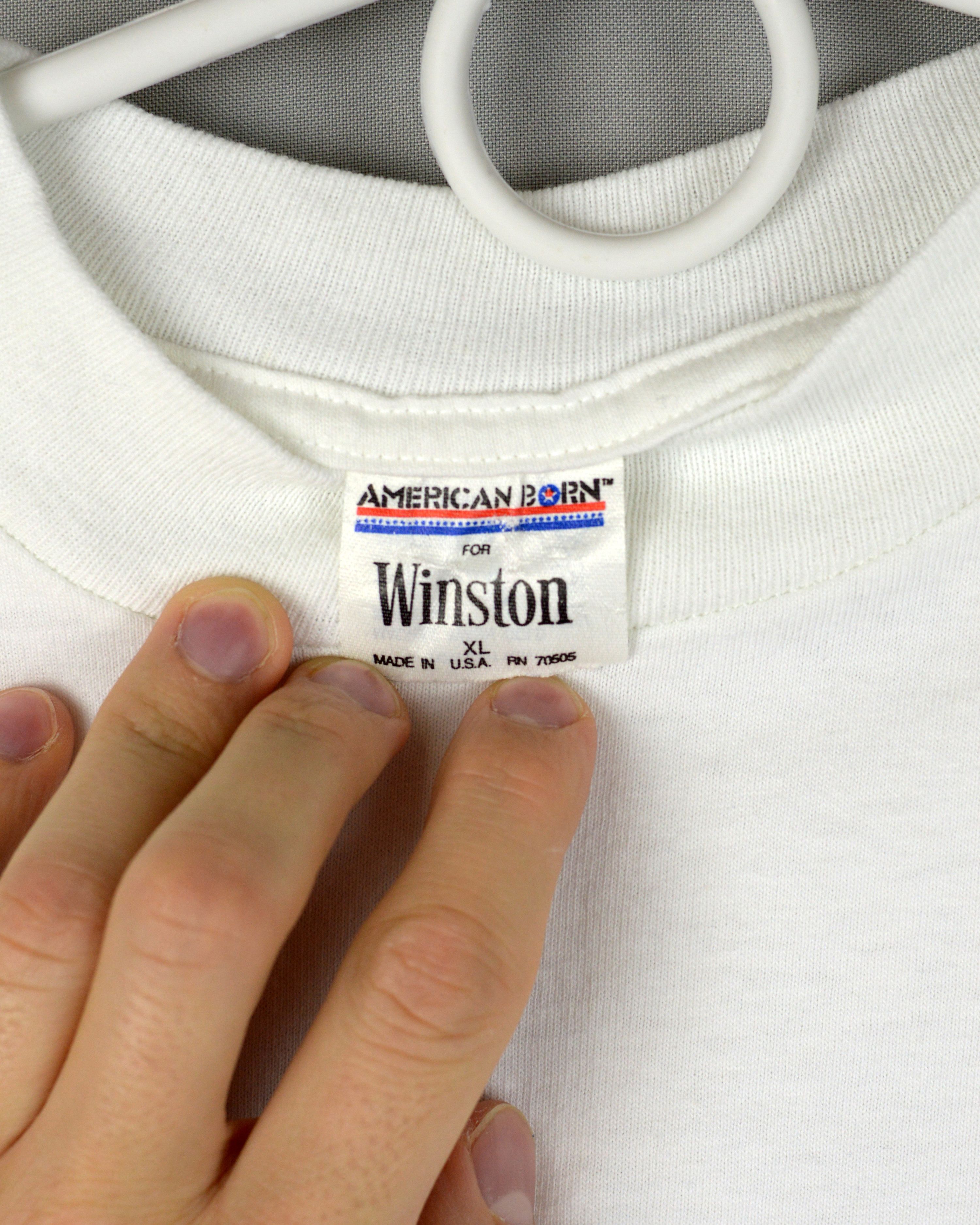 Vintage Vintage 90s Winston Eagle pocket t shirt Size US XL / EU 56 / 4 - 3 Thumbnail