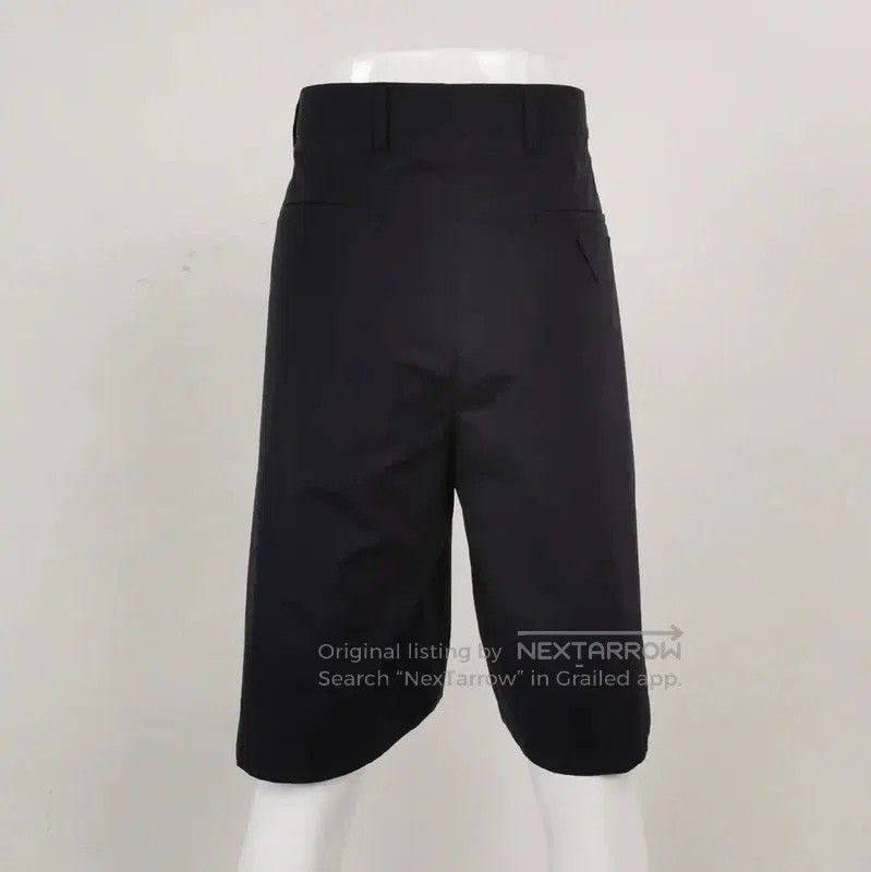 Prada Prada Black Cotton Embroidered Logo Men's Shorts. Size US 30 / EU 46 - 2 Thumbnail