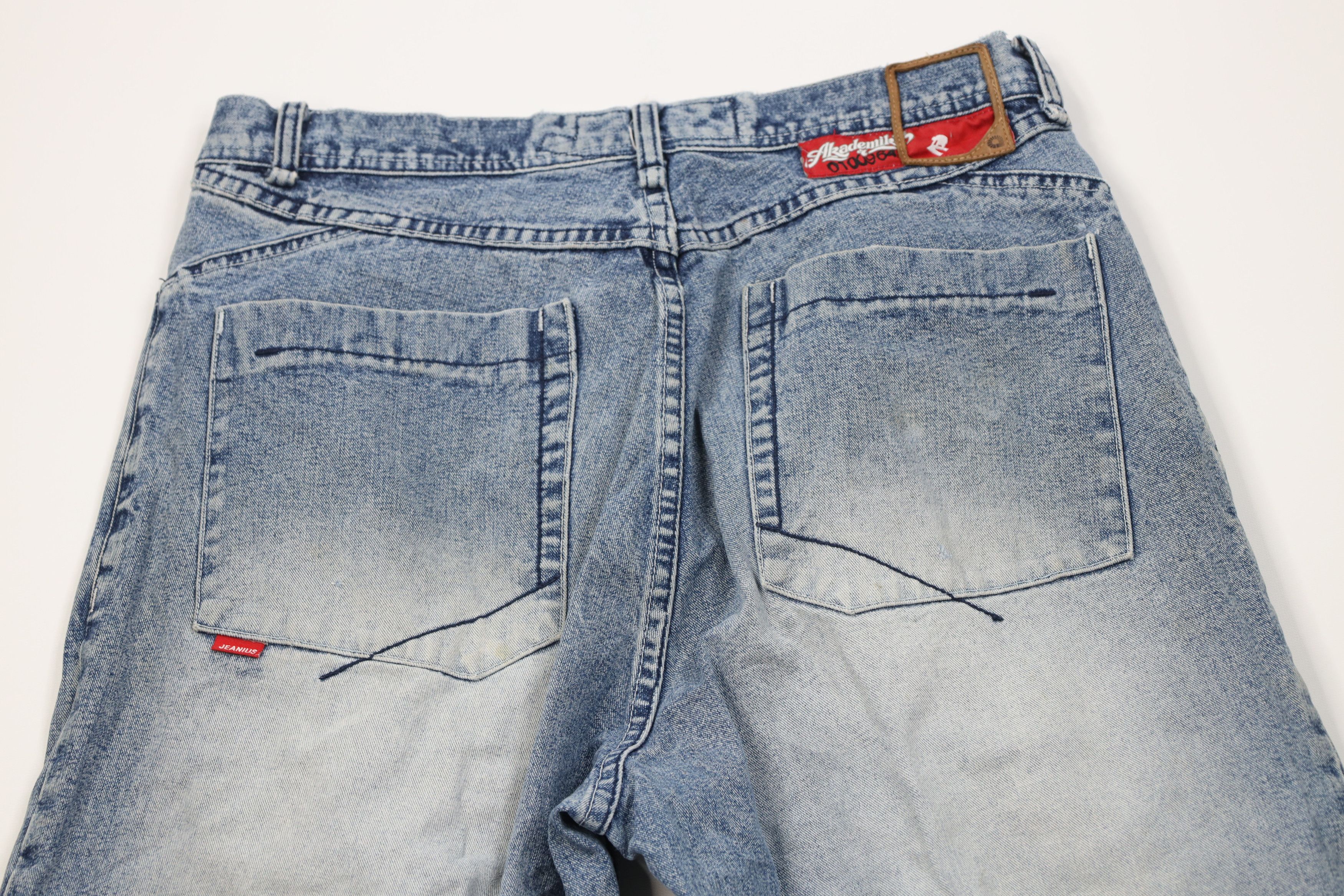 Vintage Vintage 90s Y2K Streetwear Baggy Wide Leg Denim Jeans Size US 34 / EU 50 - 13 Thumbnail