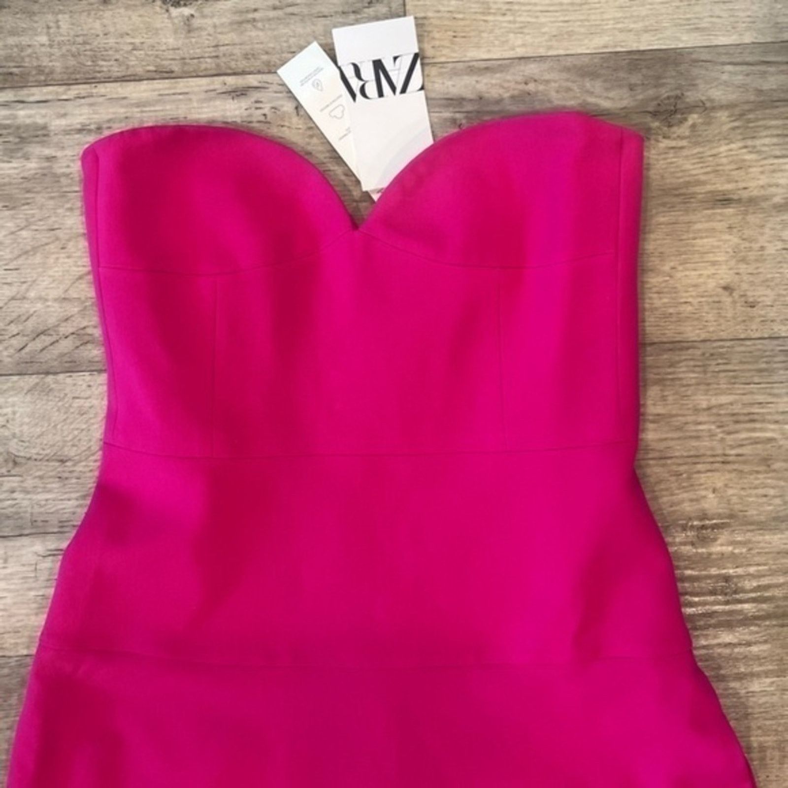 Zara ZARA Strapless Midi Dress NWT Size M / US 6-8 / IT 42-44 - 23 Thumbnail